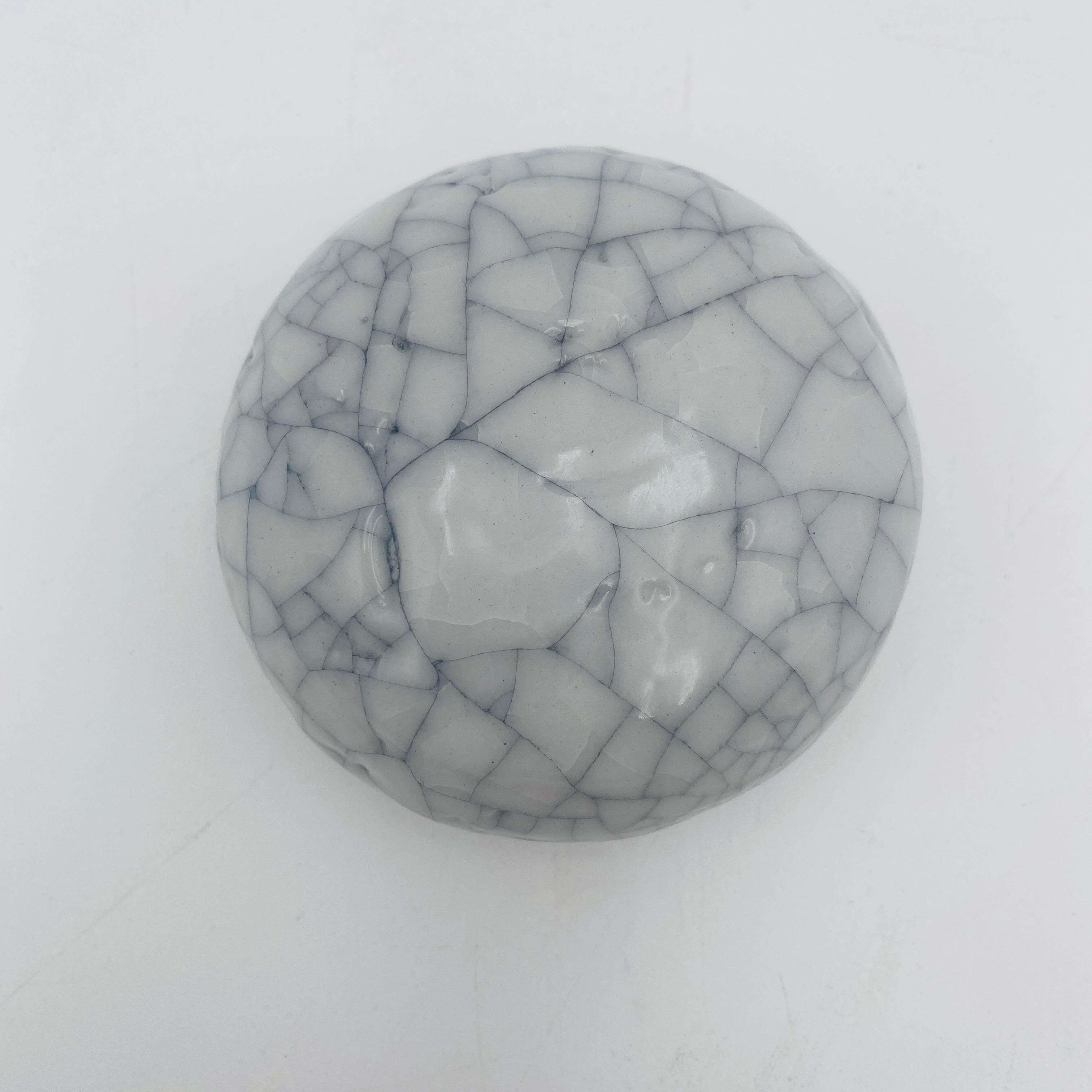 Smaltato Otto and Vivika Heino California Studio Pottery Smalto Crackle in vendita