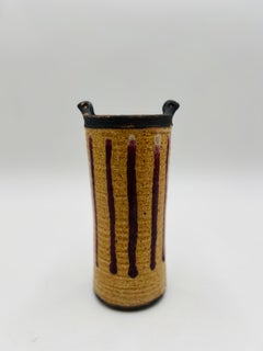 Otto and Vivika Heino Mid-Century Modern Oxblood Drip Ceramic Pottery