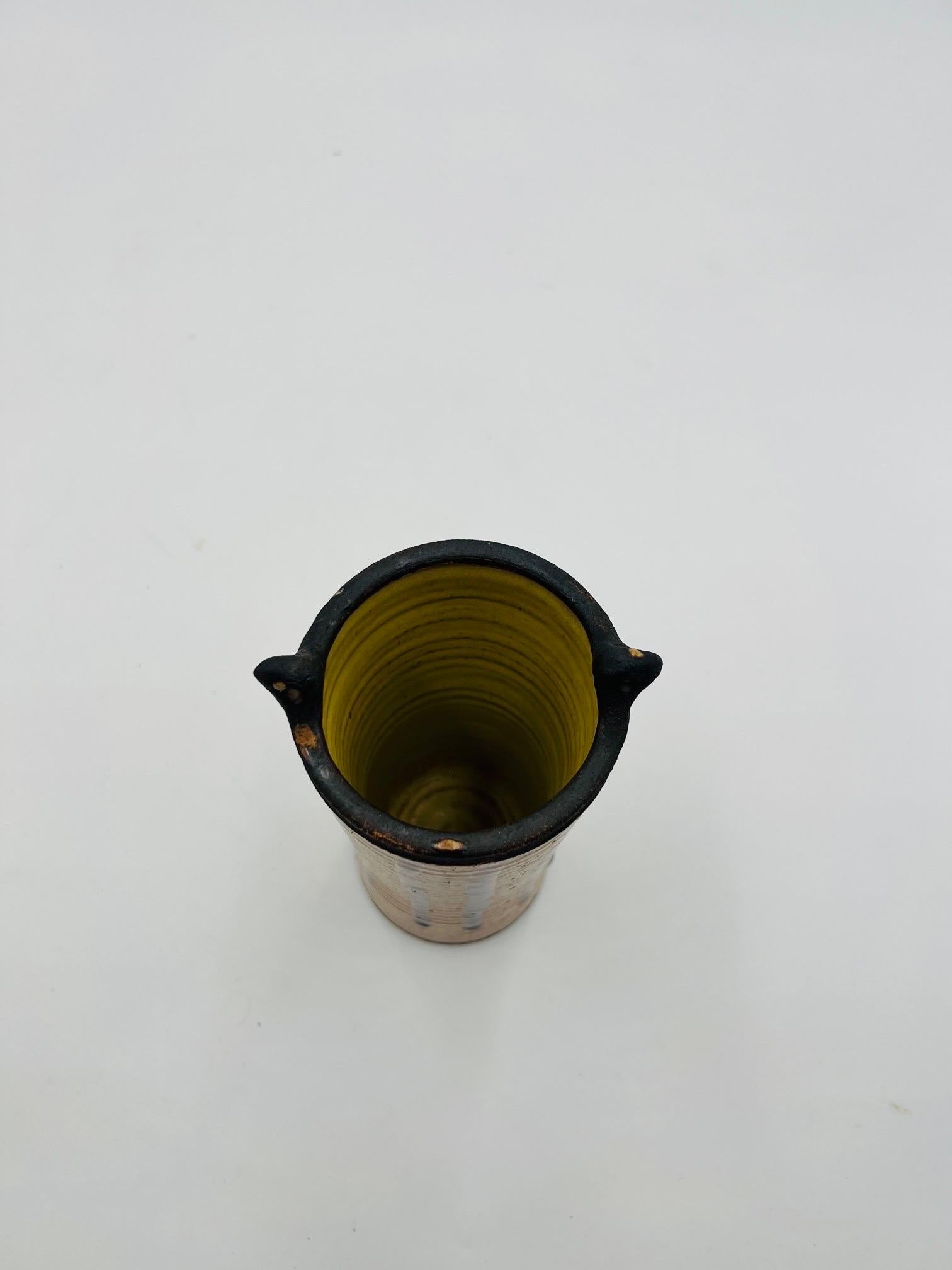 Otto and Vivika Heino Mid-Century Modern Oxblood Drip Ceramic Pottery For Sale 5