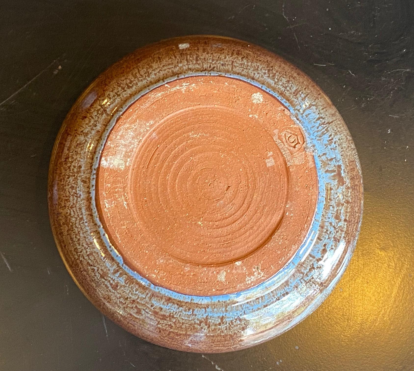 Otto und Vivika Heino Signiert Mitte des Jahrhunderts Moderne Couinard Art Studio Pottery Schale im Angebot 2