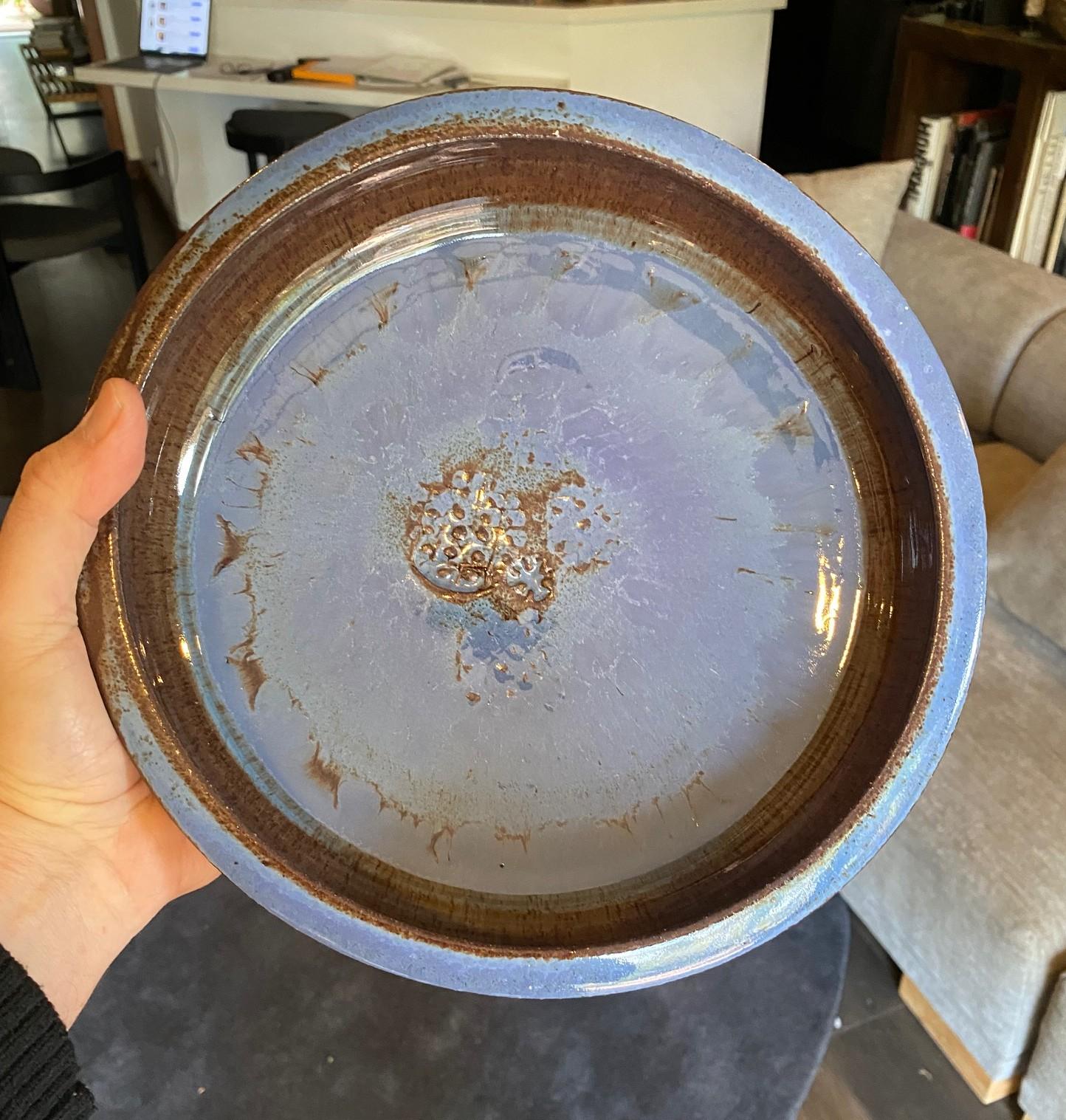 Otto und Vivika Heino Signiert Mitte des Jahrhunderts Moderne Couinard Art Studio Pottery Schale im Angebot 9