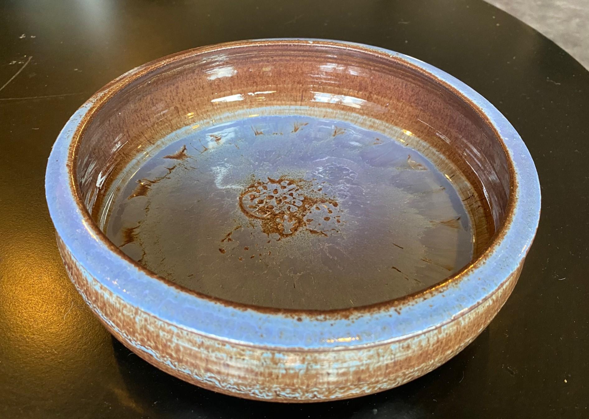 Otto und Vivika Heino Signiert Mitte des Jahrhunderts Moderne Couinard Art Studio Pottery Schale im Zustand „Gut“ im Angebot in Studio City, CA