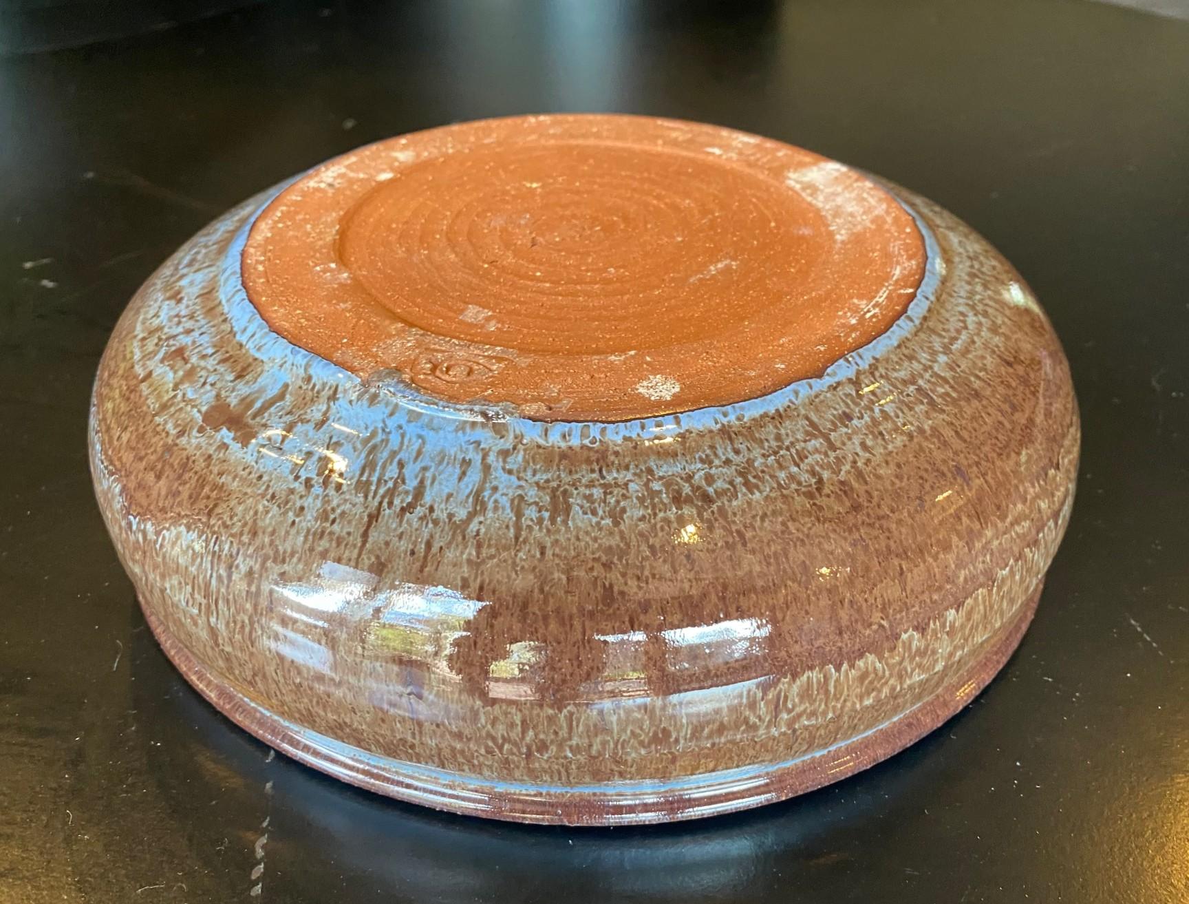 Otto und Vivika Heino Signiert Mitte des Jahrhunderts Moderne Couinard Art Studio Pottery Schale im Angebot 1
