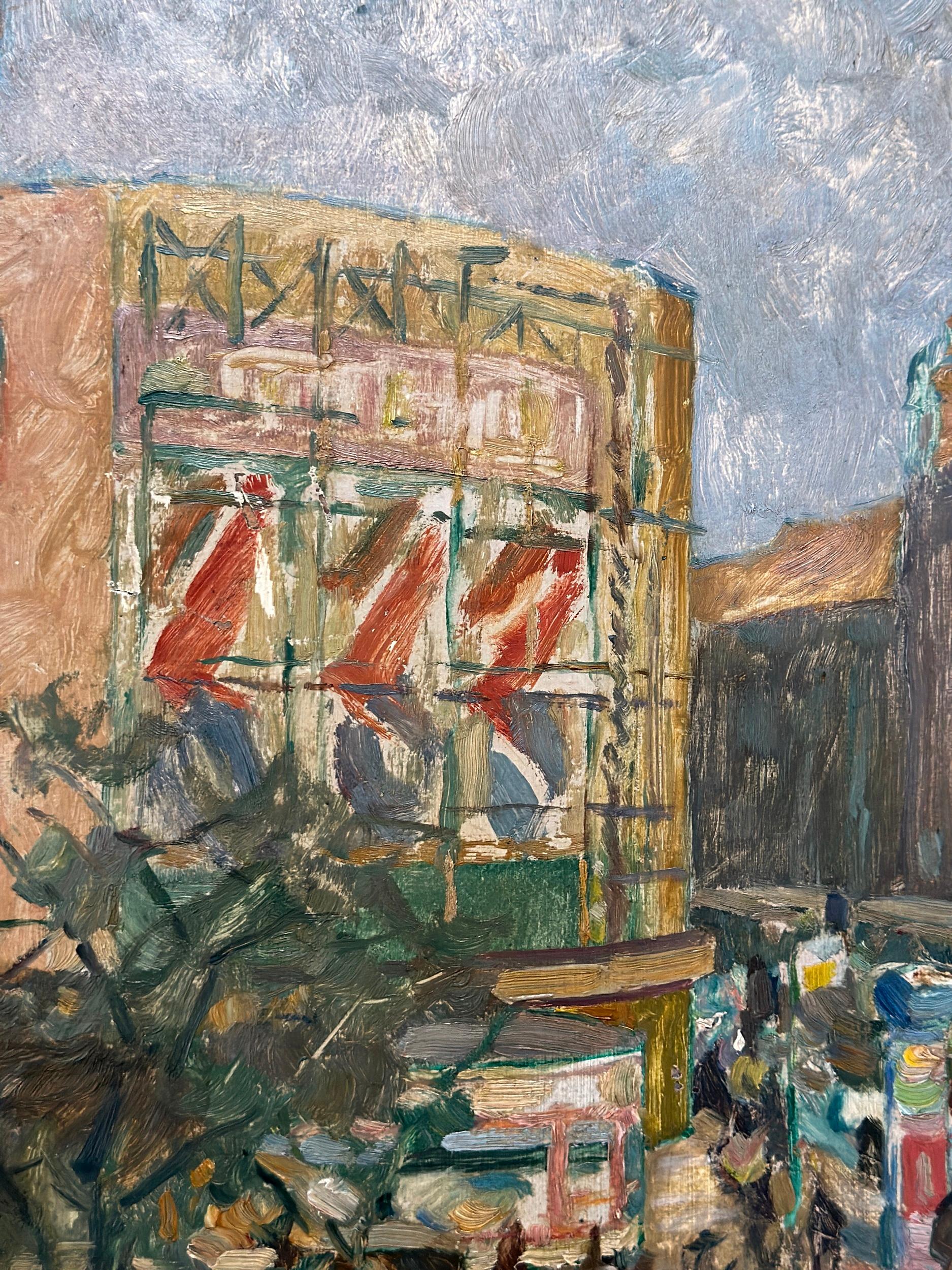 Berlin, Potsdamer Tor (Grau), Figurative Painting, von Otto Antoine