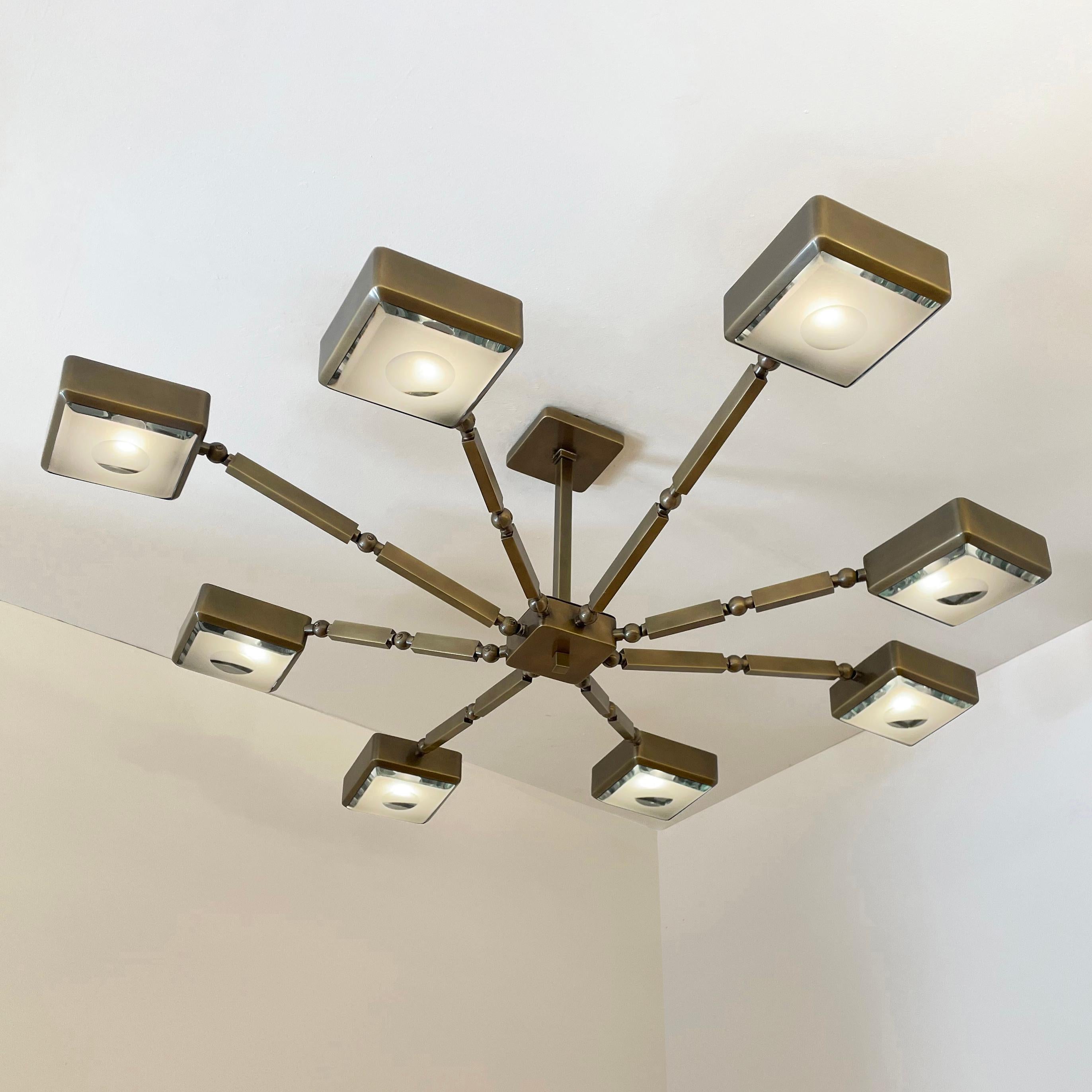 Modern Otto Articulating Ceiling Light by Gaspare Asaro For Sale