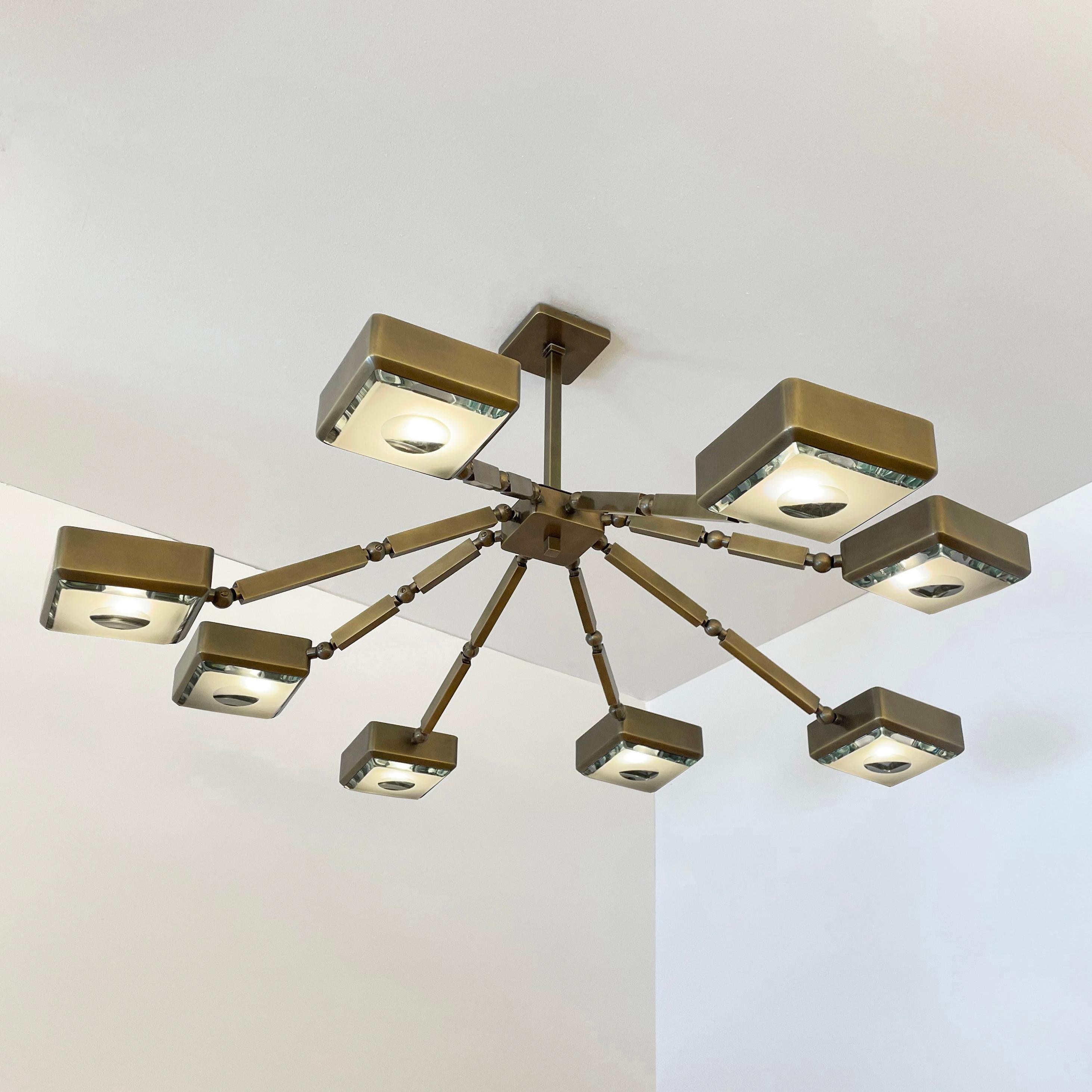 Italian Otto Articulating Ceiling Light by Gaspare Asaro For Sale