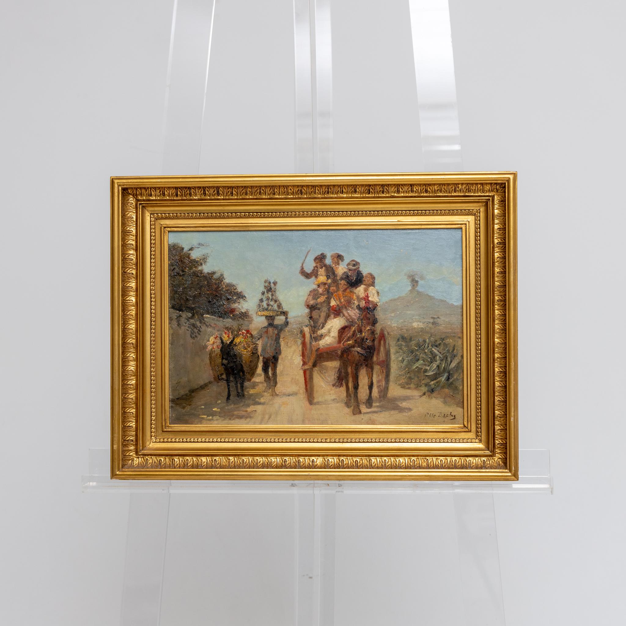 Asistencia italiana - Painting Tierra de Otto Bache