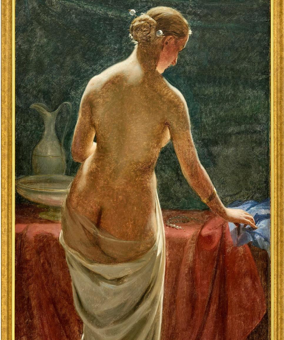 19th Century Neoclassical Scene - Psyche, Oil on Canvas - Other Art Style Painting by Otto Bache