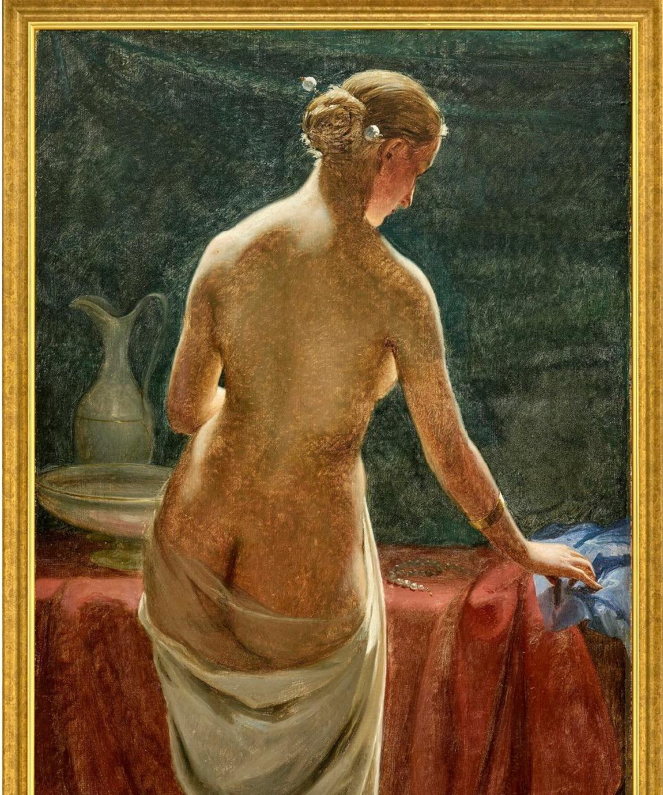 19th Century Neoclassical Scene - Psyche, Oil on Canvas For Sale 1