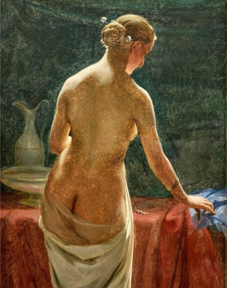 19th Century Neoclassical Scene - Psyche, Oil on Canvas For Sale 3