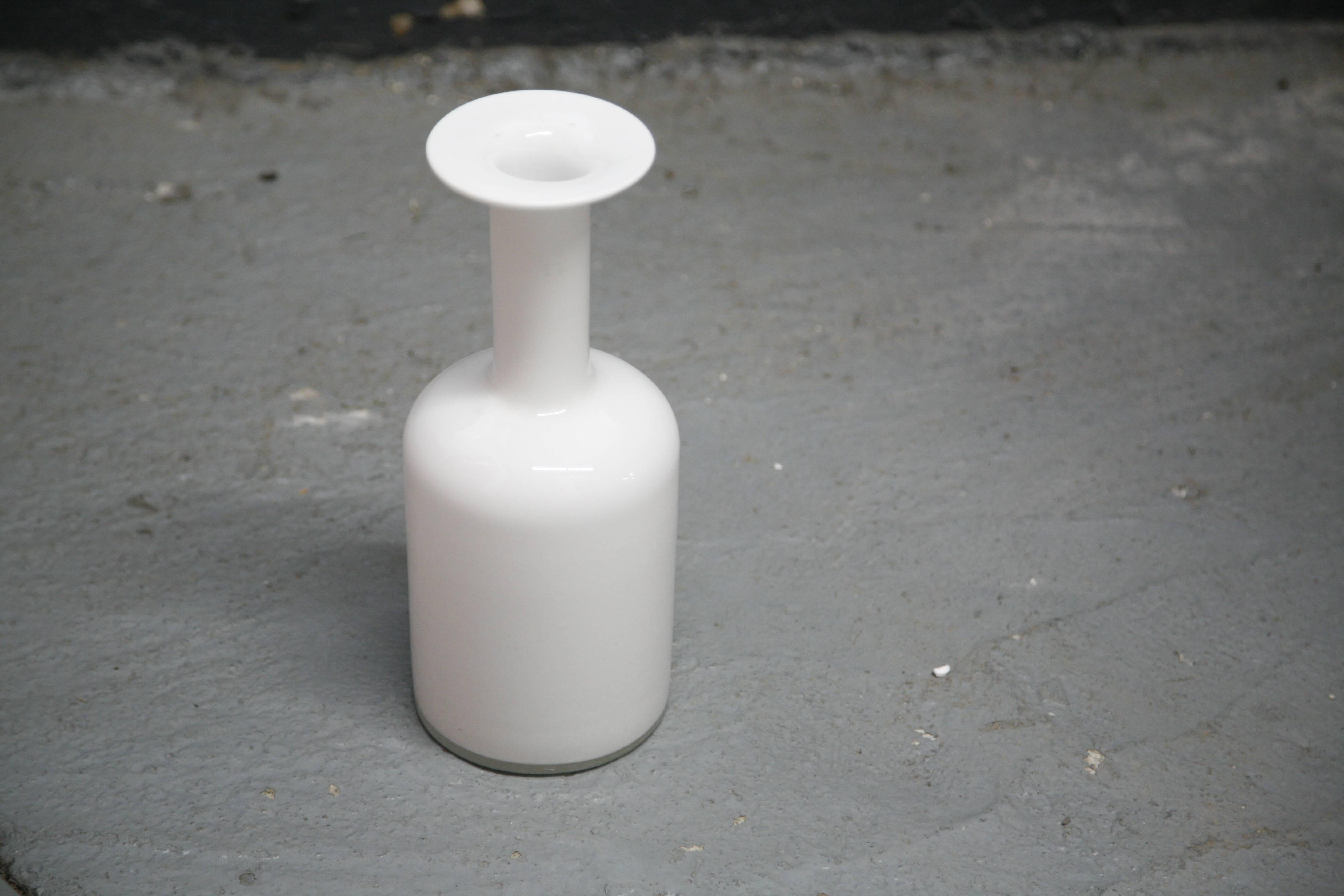 Hand-Crafted Otto Bauer Vase by Holmegaard, Denmark, 1970