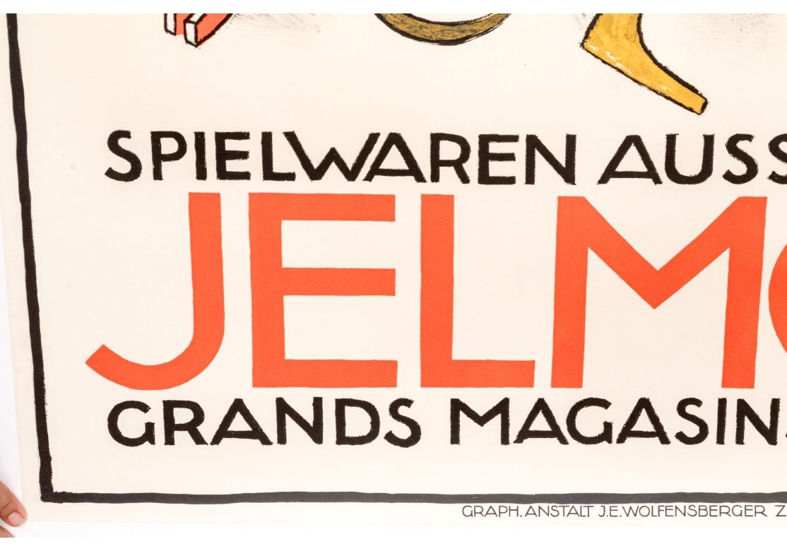 20ième siècle Otto Baumberger Spielwaren Ausstellung Jelmoli Poster - Non encadré en vente