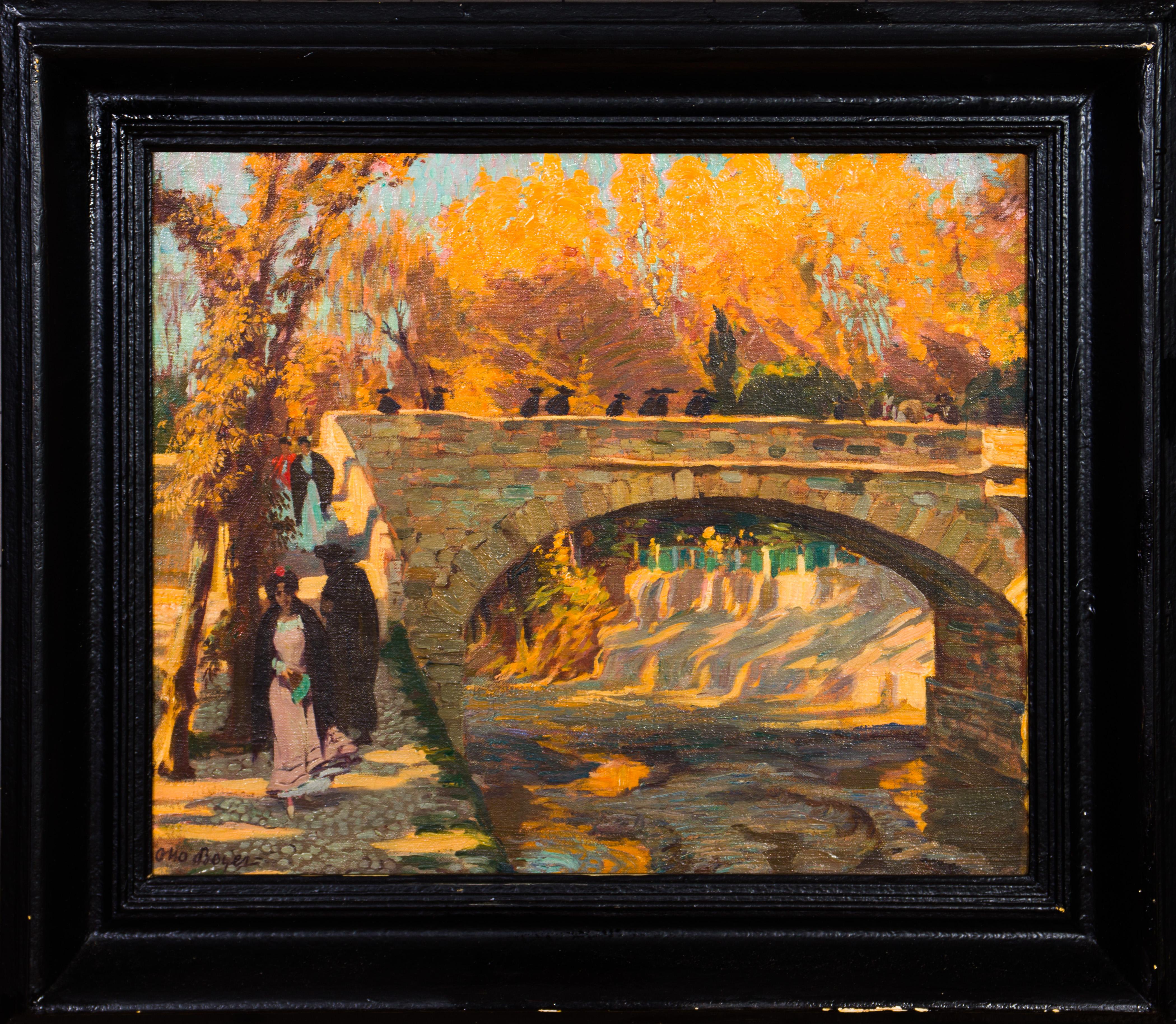 Abendsomme a Granada / Sole di sera a Granada - Painting di Otto Boyer