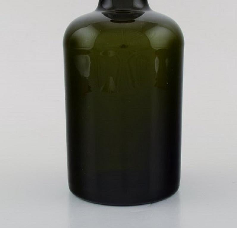 Mid-20th Century Otto Brauer for Holmegaard, a Collection of Five Large Vases / Bottles