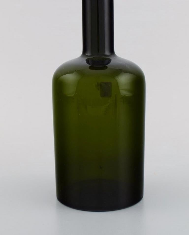 Otto Brauer für Holmegaard, Vier große Flaschen aus mundgeblasenem Kunstglas in Mouth-Blown im Angebot 2