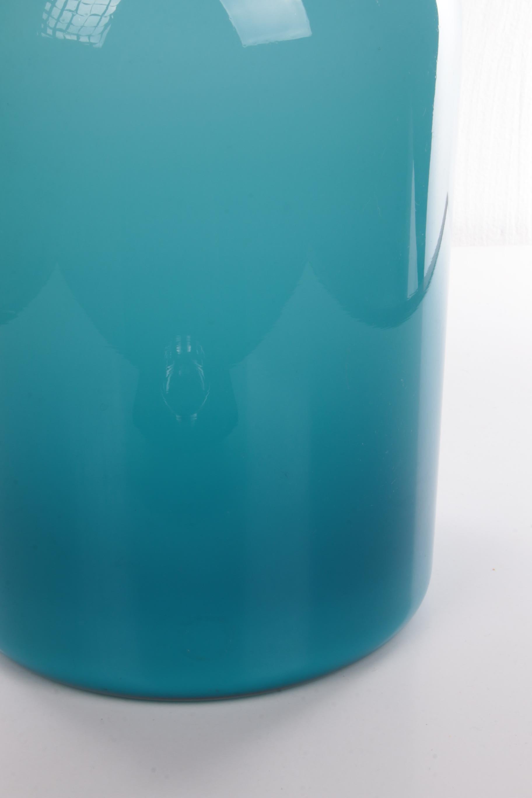 Otto Brauer for Kastrup Holmegaard, Light Blue Bottle Vase 