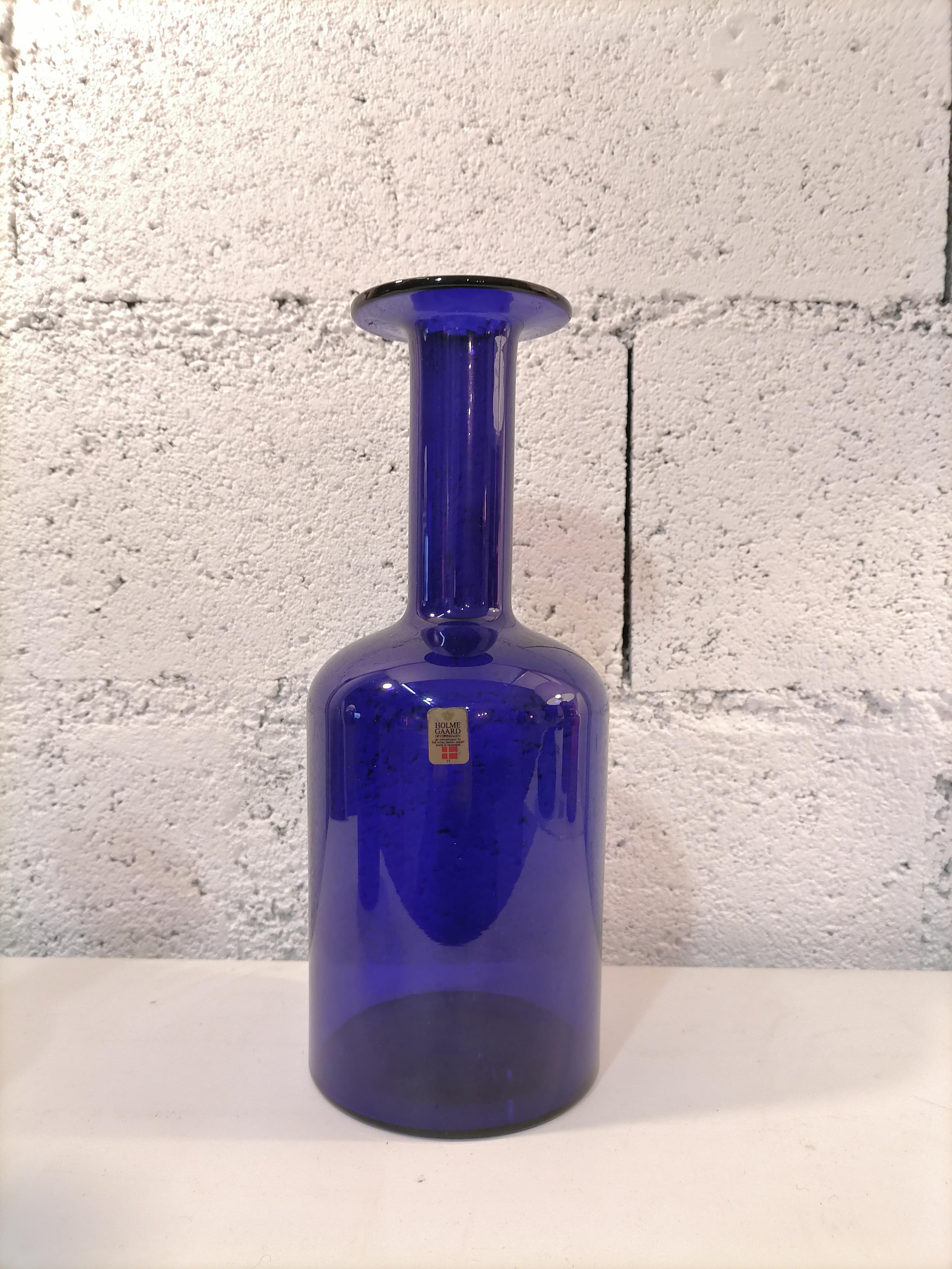 Otto Brauer Set of 4 Scandinavian Vases Bottles Holmegaard 1960 For Sale 12