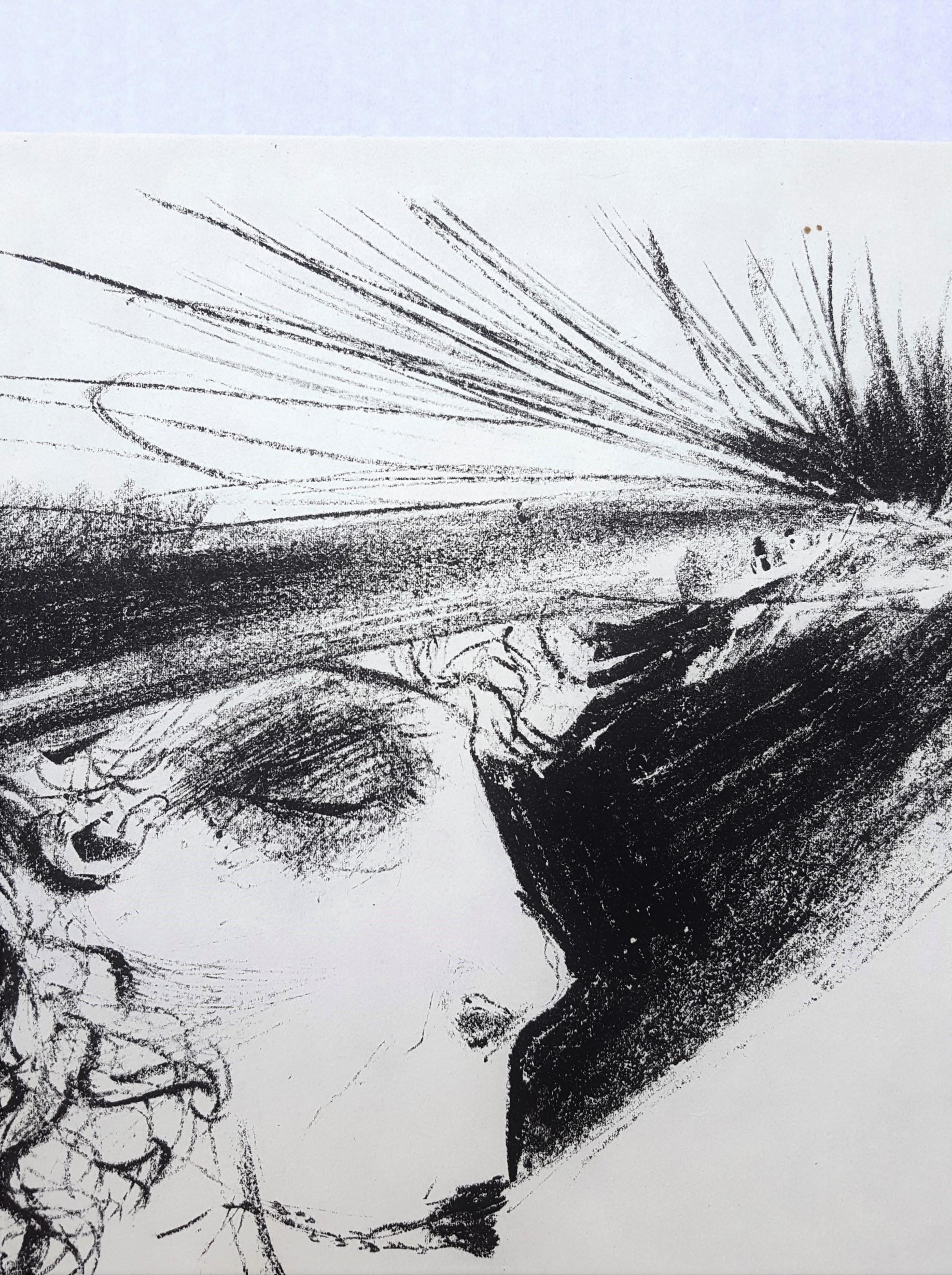 Dame mit Reiher (Woman with a Tuft of Heron Feathers) /// Expressionnisme allemand en vente 3