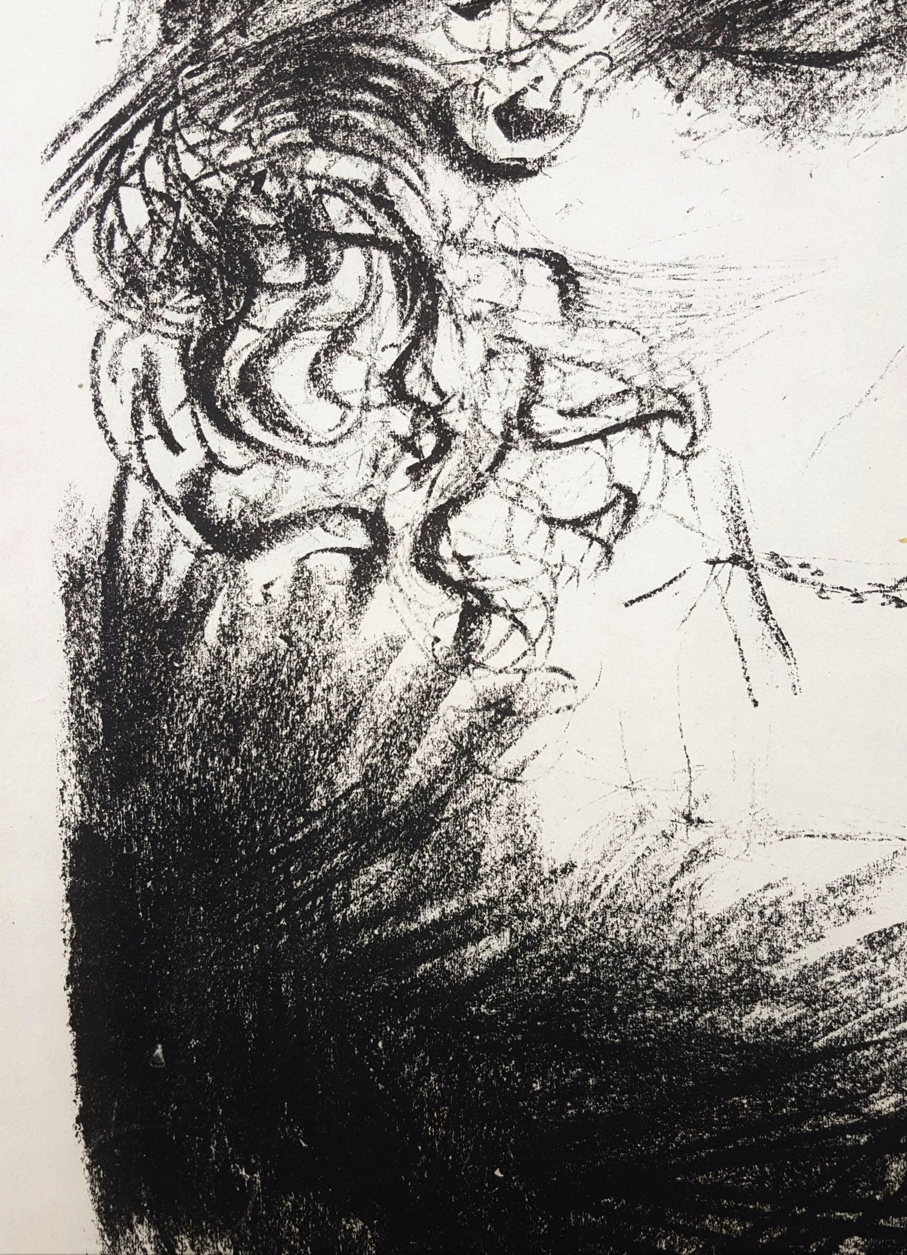 Dame mit Reiher (Woman with a Tuft of Heron Feathers) /// Expressionnisme allemand en vente 8