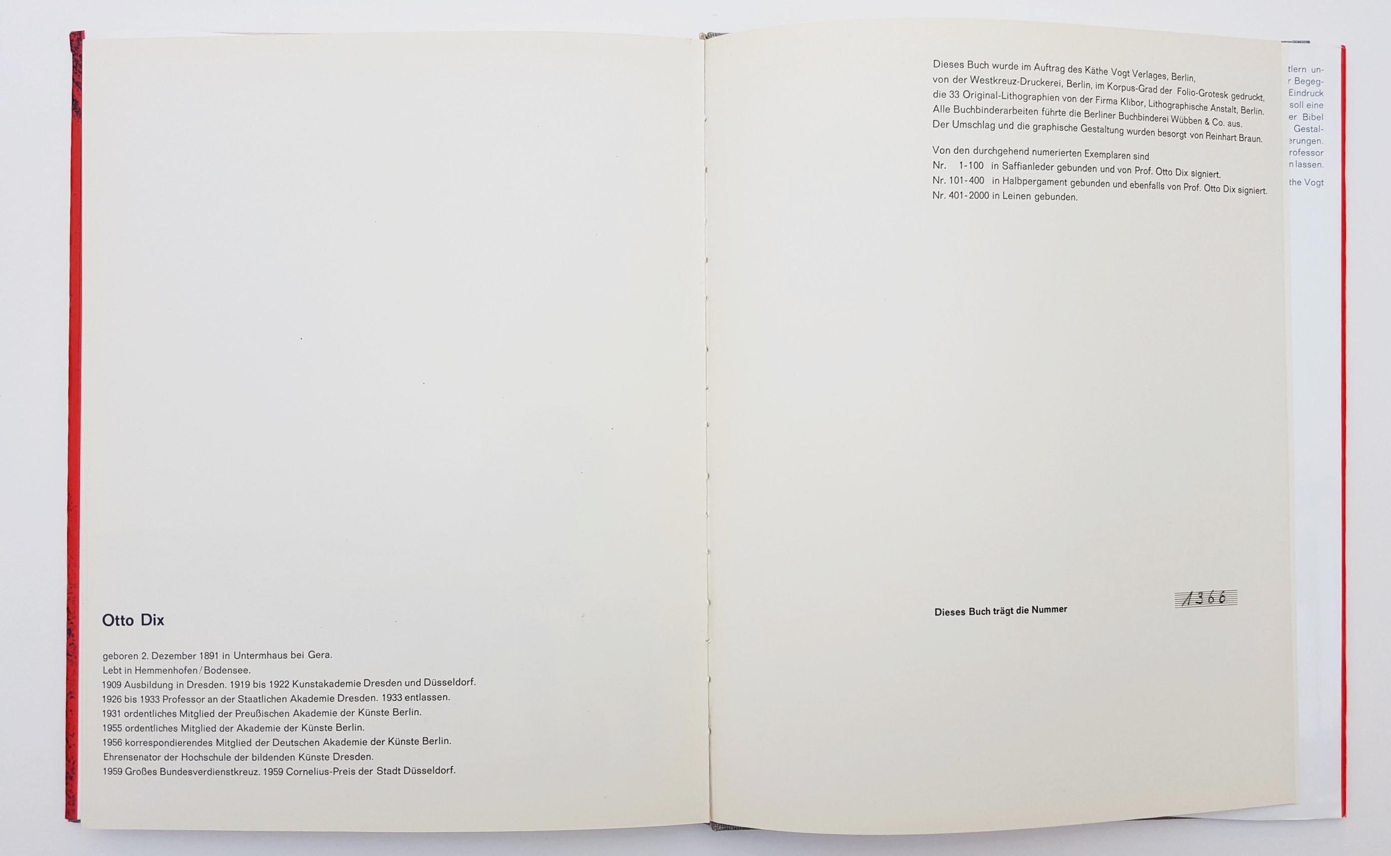 Das Evangelium nach Matthäus (The Gospel according to Matthew) /// Otto Dix Art For Sale 12