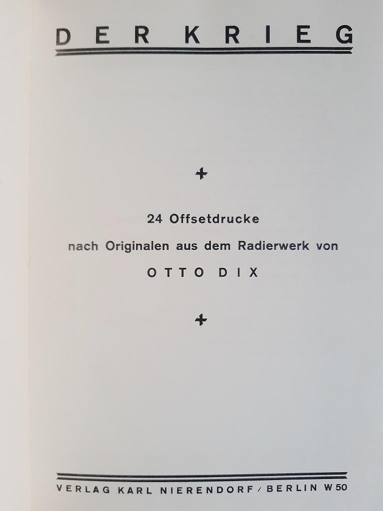 Livre rare illustré par Otto Dix  - 1924 3