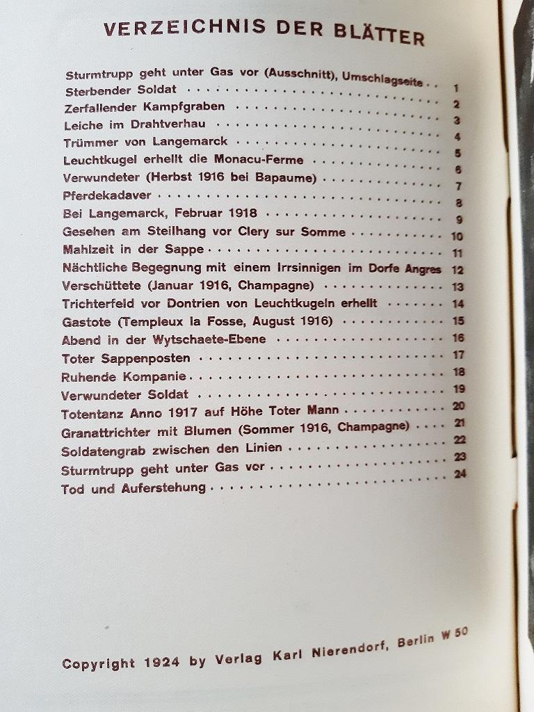 Livre rare illustré par Otto Dix  - 1924 4