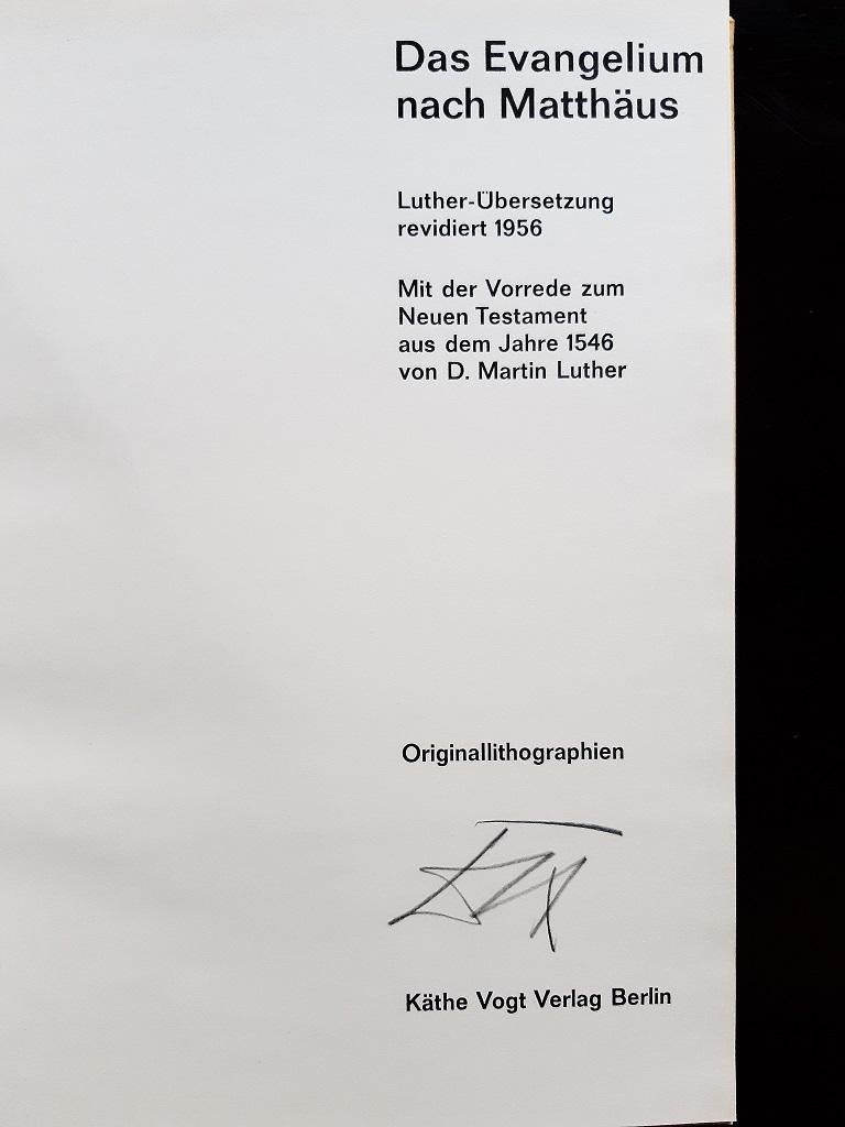 Evangelium nach Matthäus - Rare Book Illustrated by Otto Dix  - 1960 1