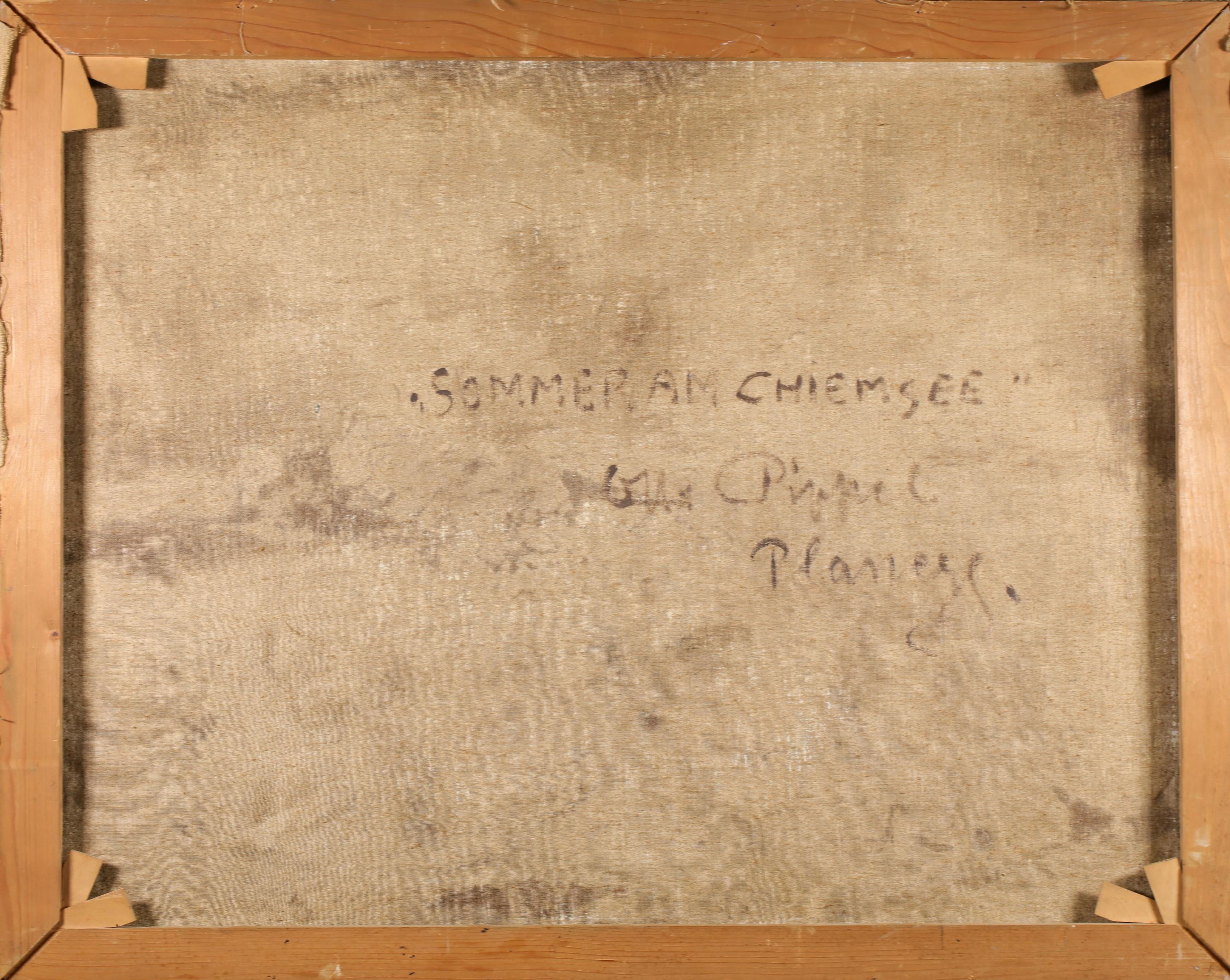 Pajares - Chiemsee, Baviera - Paisaje Impresionista Óleo - Otto Eduard Pippel en venta 7