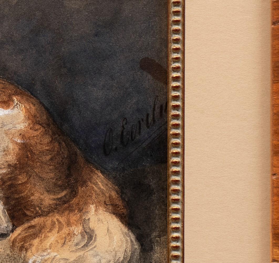 Cavalier King Charles (ou Charles Charles) au repos Otto Eerelman (Néerlandais, 1839-1926) en vente 9