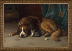 Newfoundland with a Kitten by Otto Eerelman