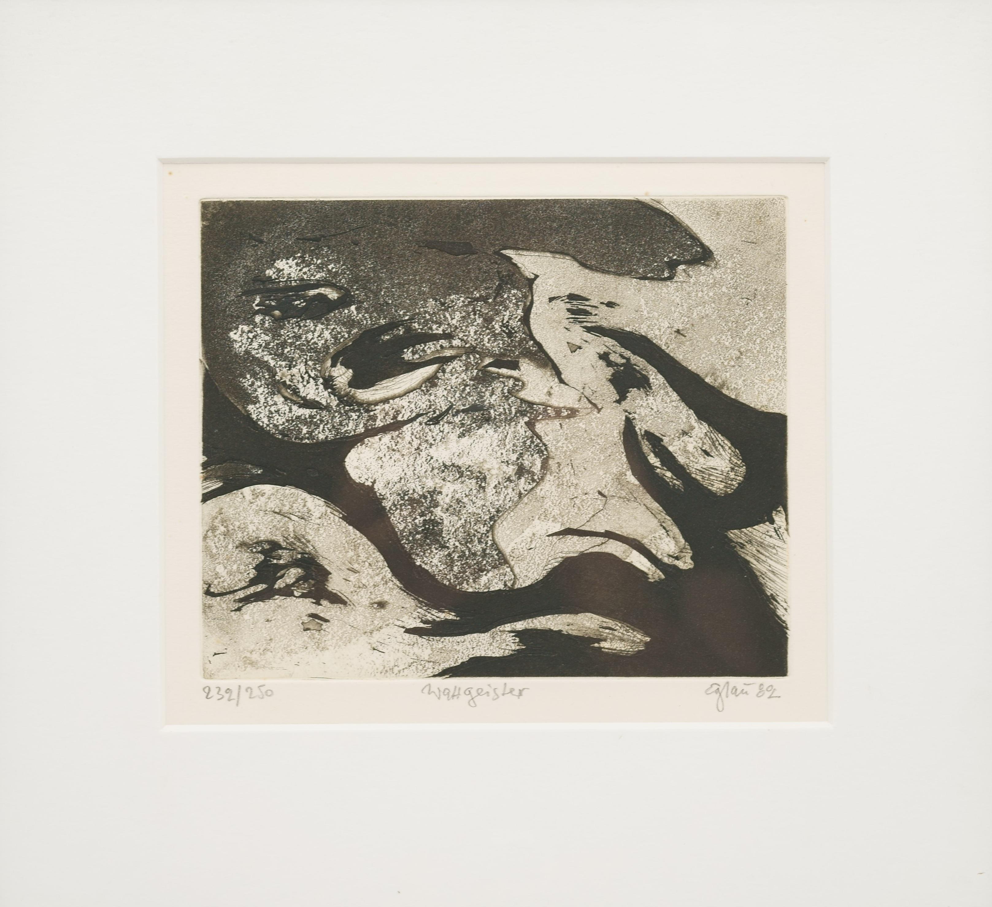 Wadden spirits / - The imagination of the beach - - Realist Print by Otto Eglau