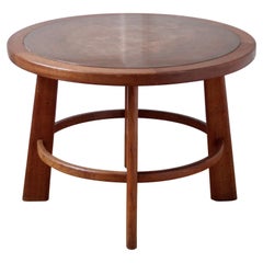 Otto Færge Coffee Table in Oak and Copper, Denmark 1940s