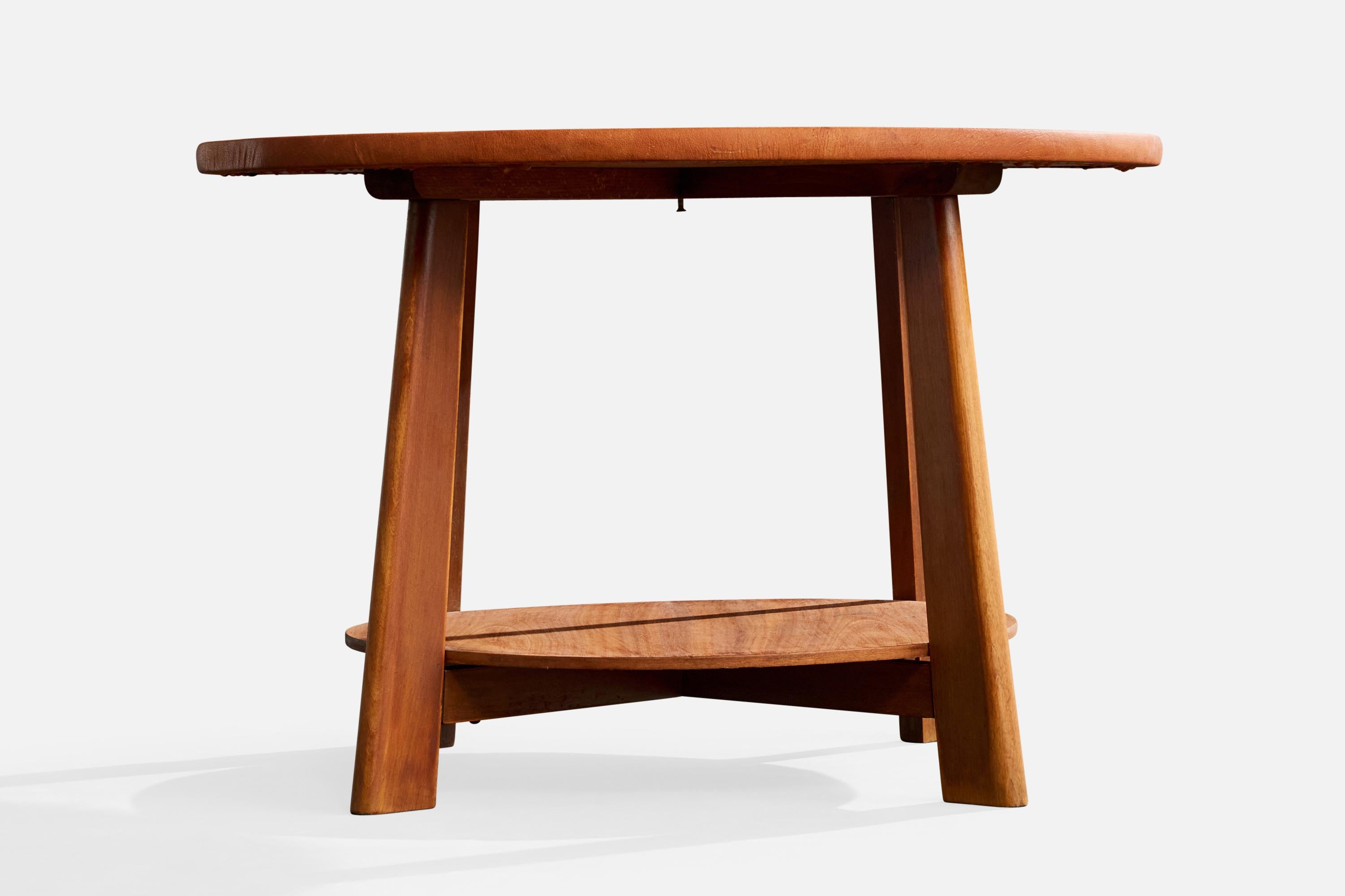 Otto Færge, Mesa baja, Roble, Cuero, Dinamarca, años 40 Danés en venta