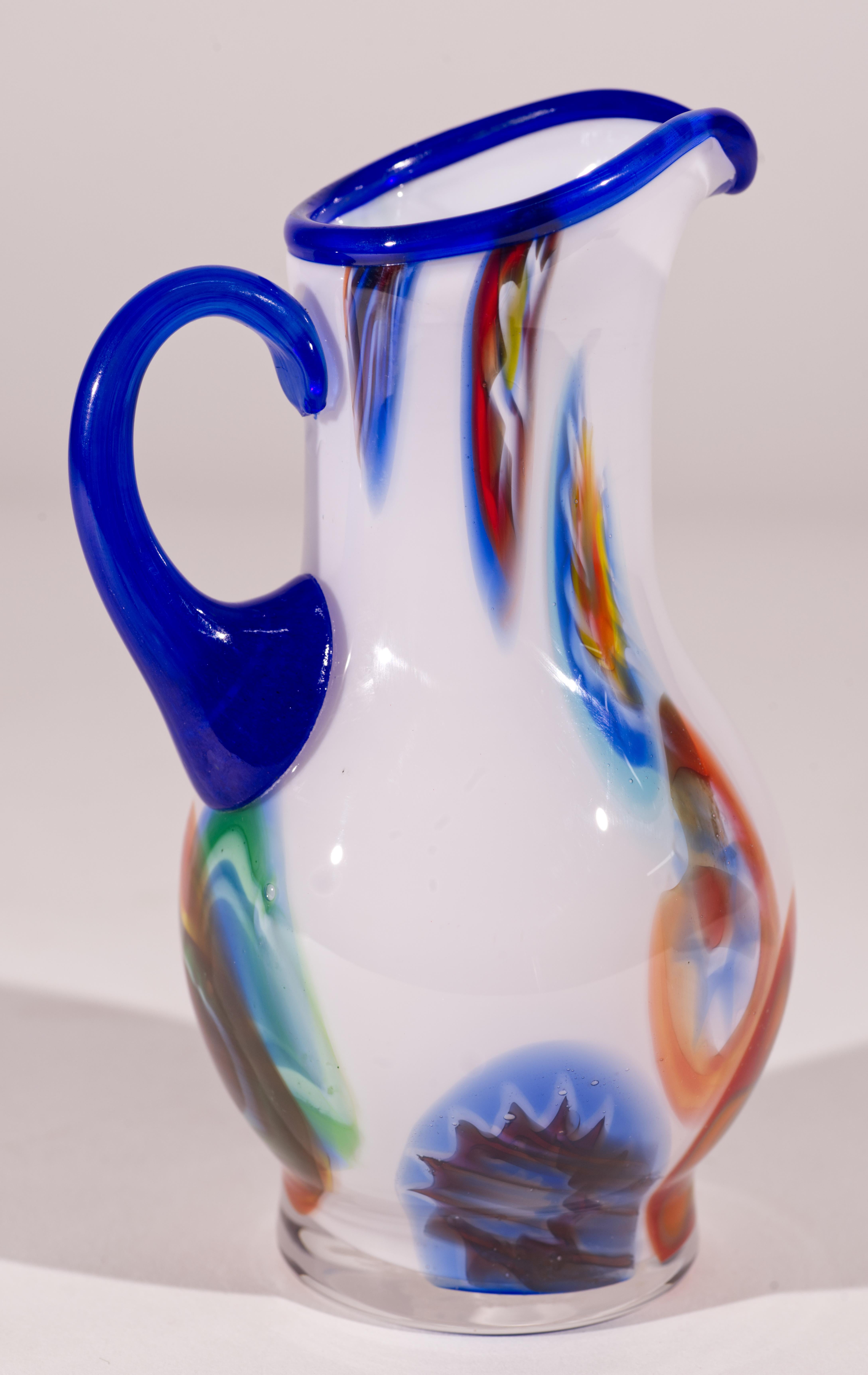 Postmoderno Vaso Millefiori Otto Franek, Studio Art Glass americano in vendita
