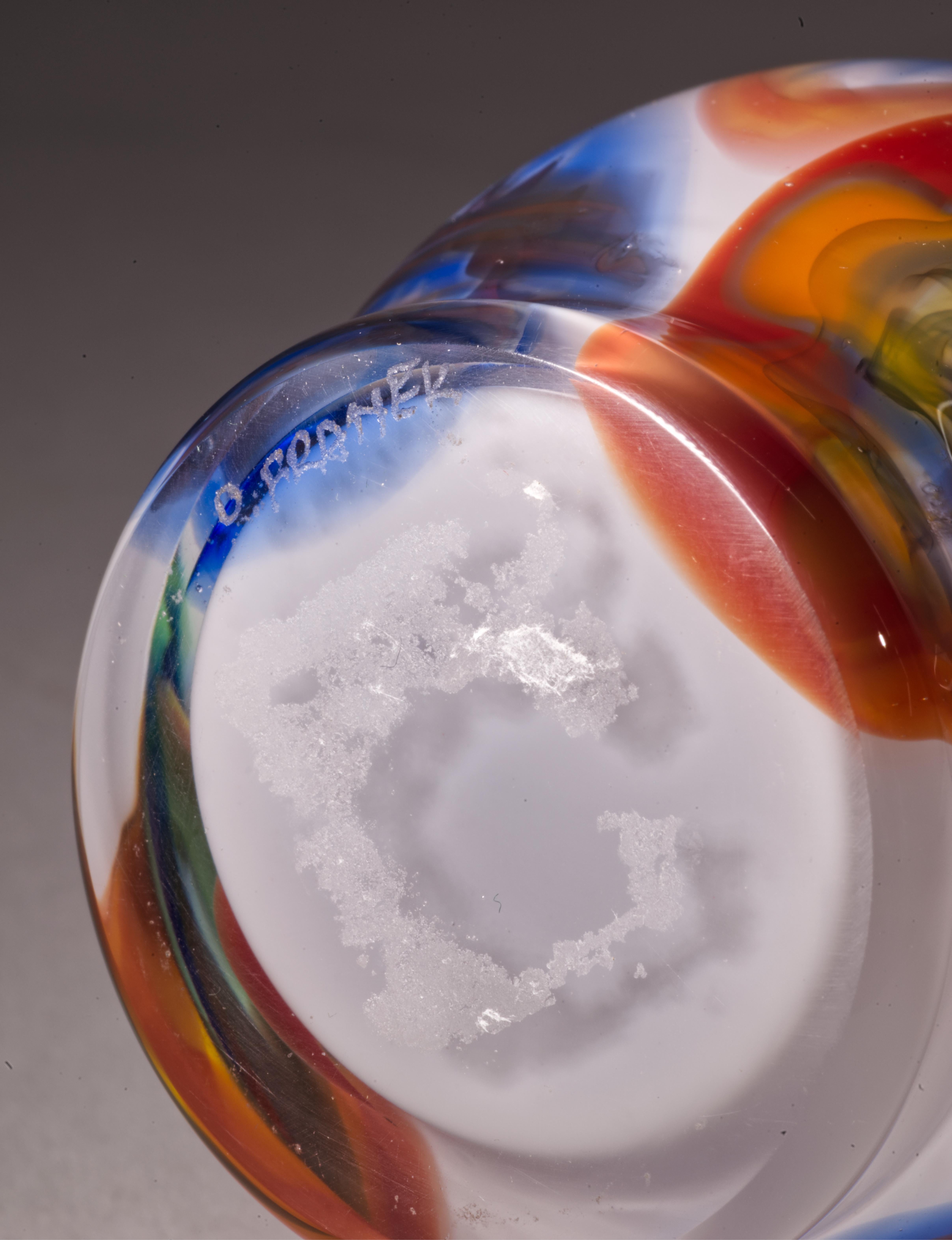 Vaso Millefiori Otto Franek, Studio Art Glass americano In condizioni buone in vendita a Clifton Springs, NY