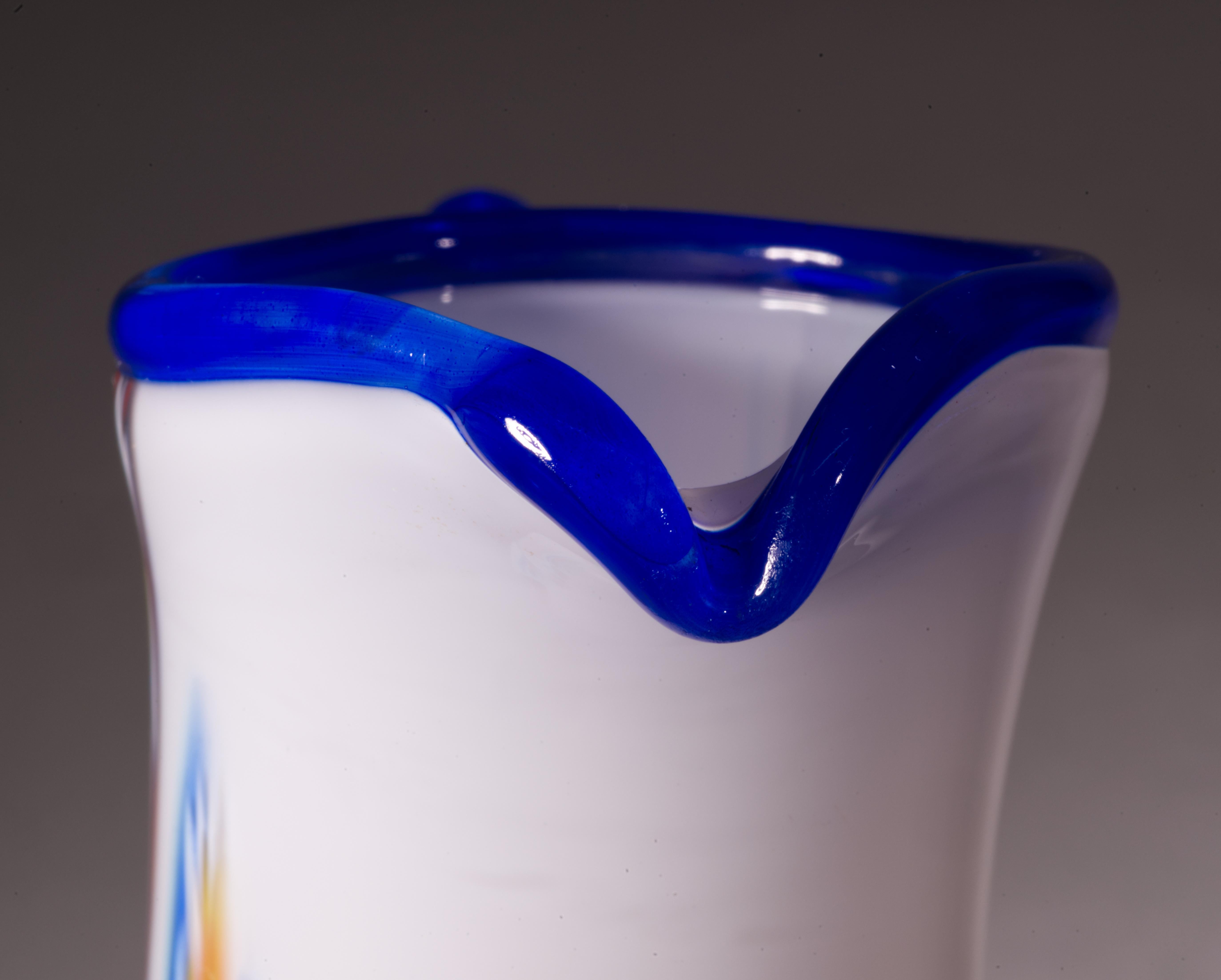 XX secolo Vaso Millefiori Otto Franek, Studio Art Glass americano in vendita