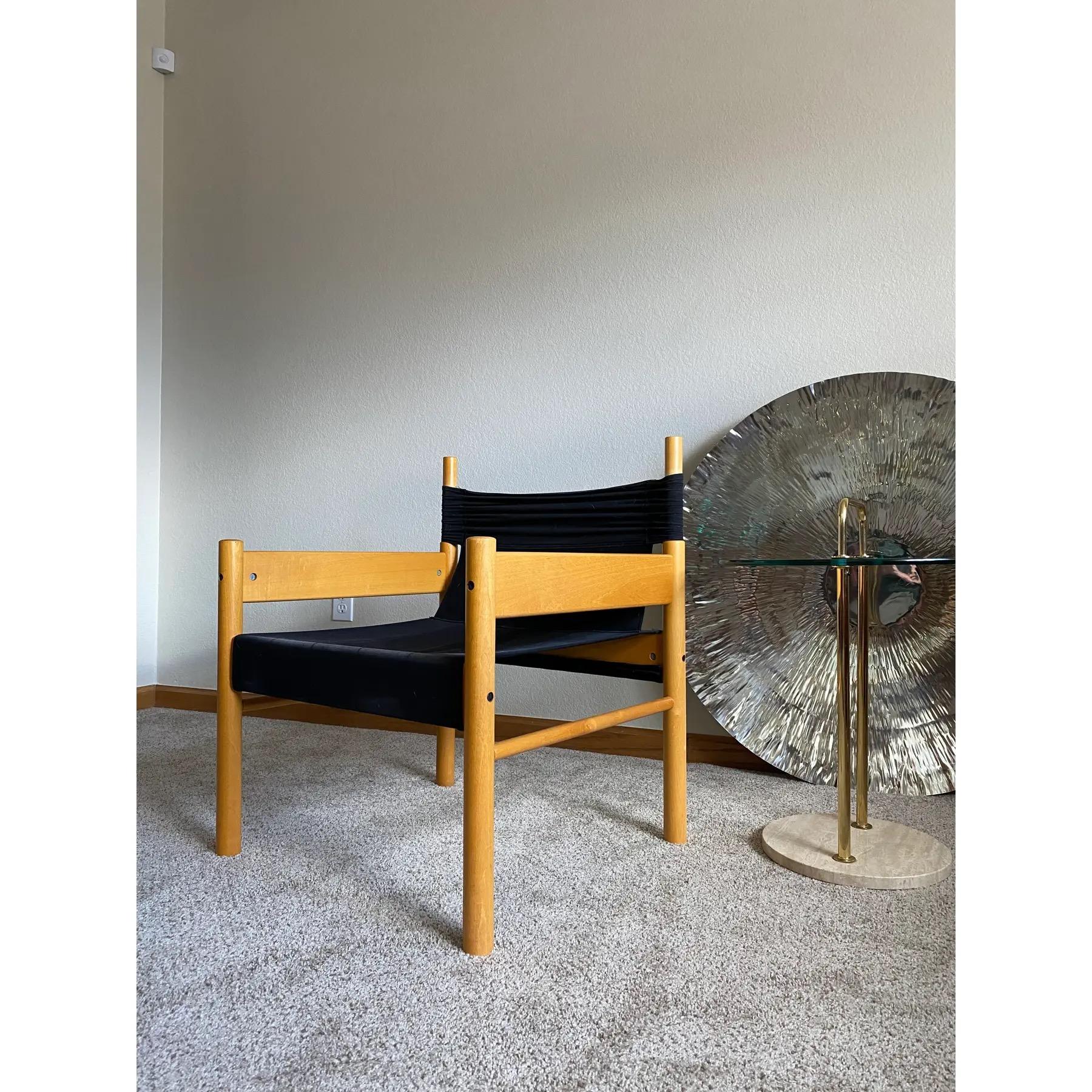 Rattan Otto Gerdau Minimalist Club Chair in Beech (Brazil) For Sale