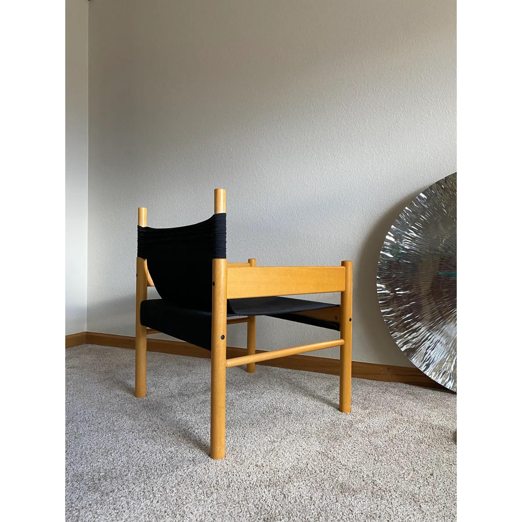 Otto Gerdau Minimalist Club Chair in Beech (Brazil) For Sale 1