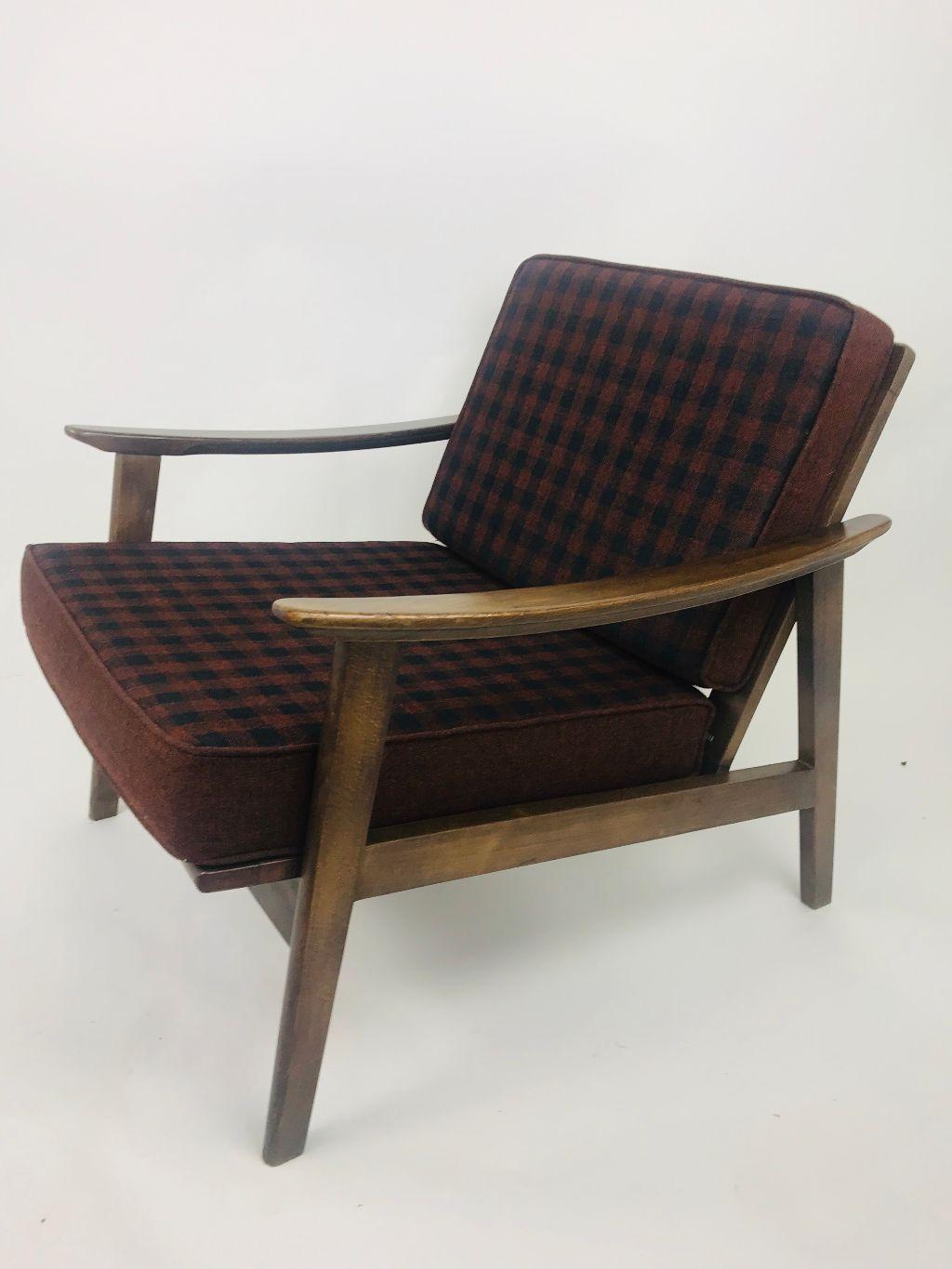 Italian Otto Gerdau Pair of Midcentury Lounge Chairs Made in Italy, All Original