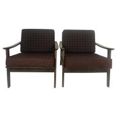 Otto Gerdau Pair of Midcentury Lounge Chairs Made in Italy, All Original
