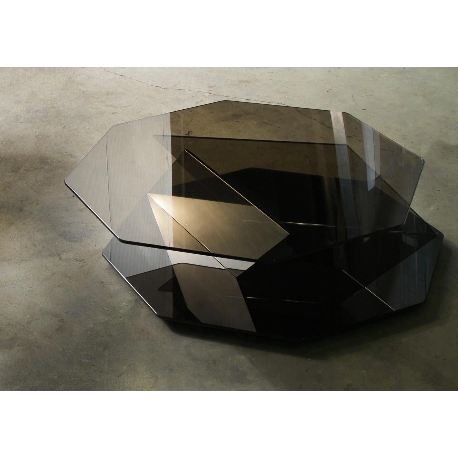 Italiano Tavolino Otto Gold Mirror 90 di VUUN ITALIA in vendita