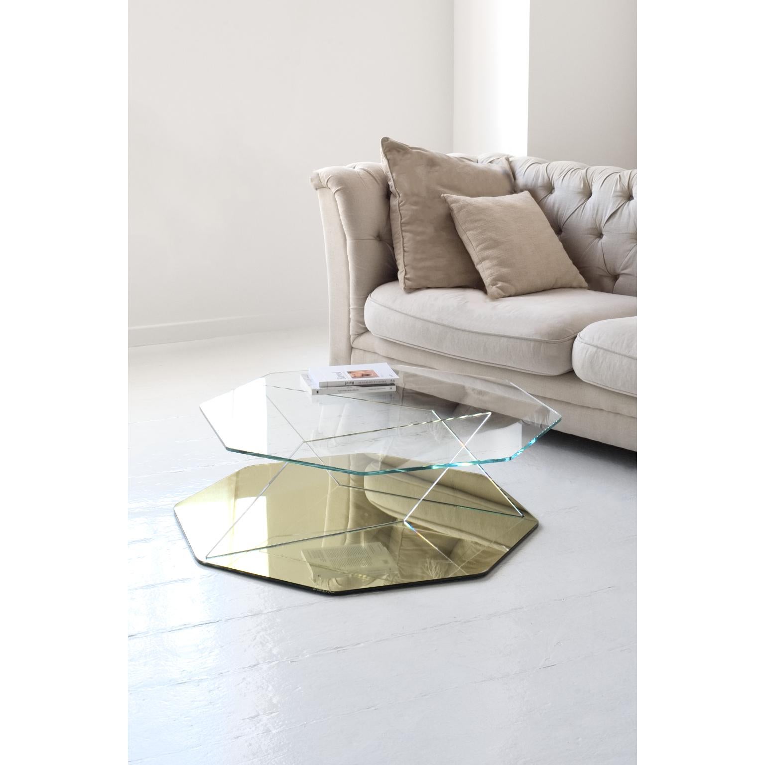 Tavolino Otto Gold Mirror 90 di VUUN ITALIA In condizioni Nuovo in vendita a Geneve, CH