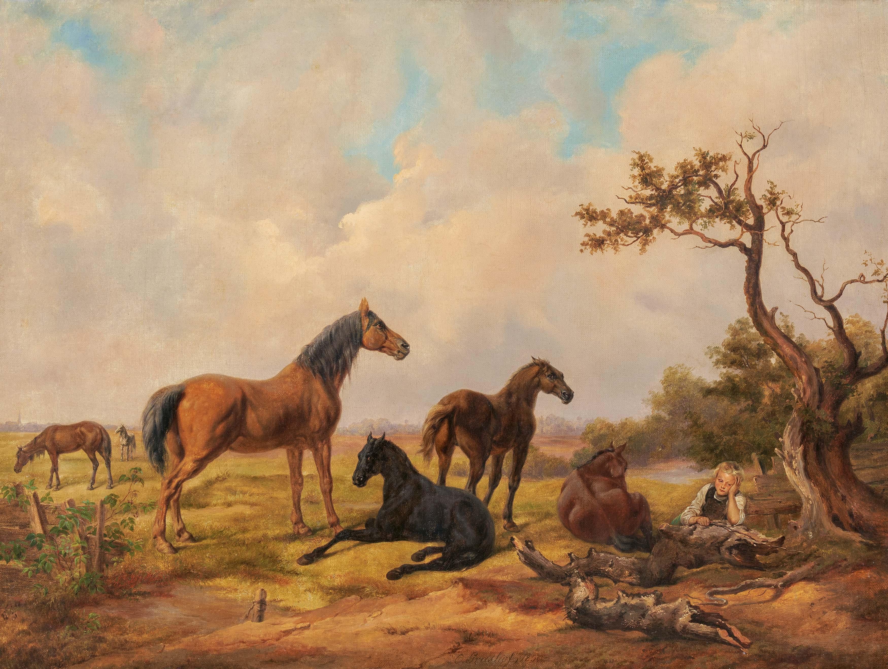cologne with horses on it