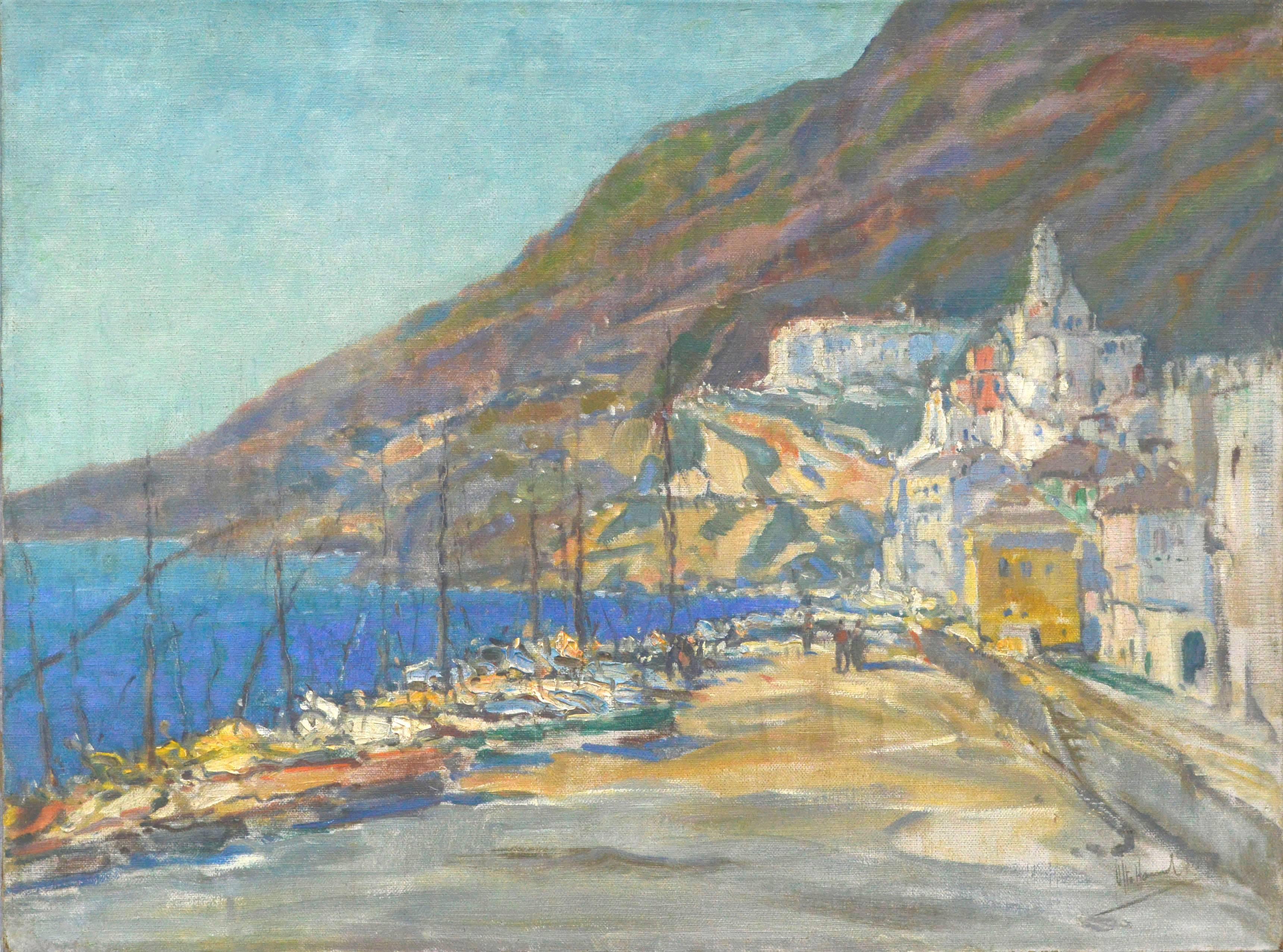 Otto Hamel Landscape Painting - Amalfi Coast, Italy