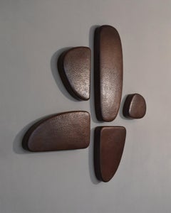 Otto Hammered Copper Wall Sculpture I by Aura Carpio