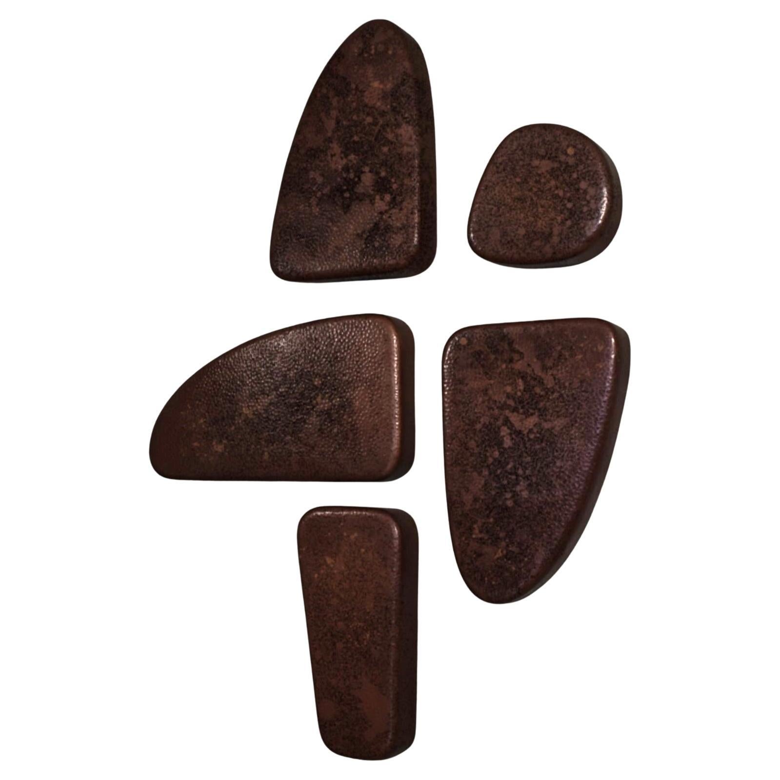 Otto Hammered Copper Wall Sculpture II by Aura Carpio