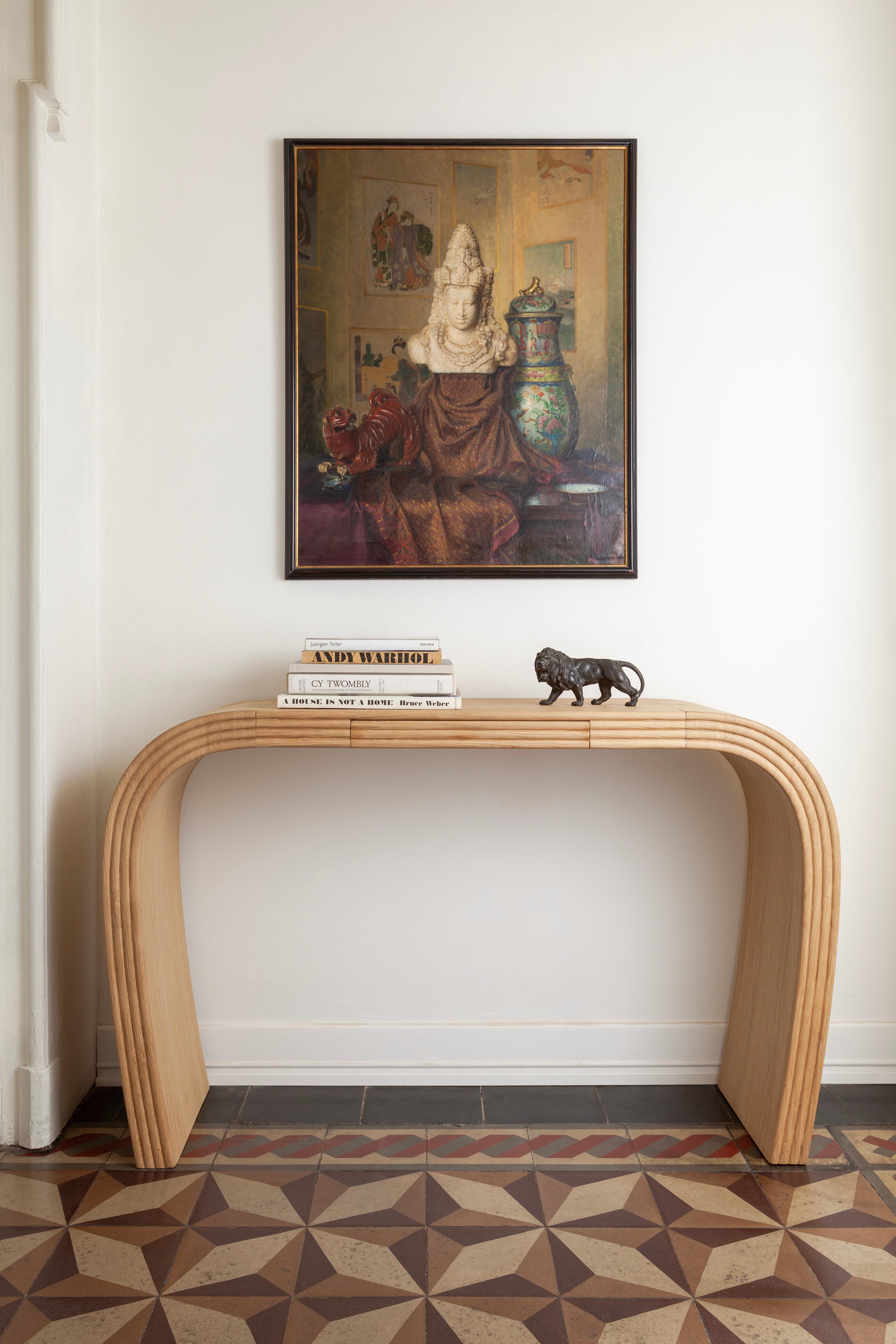 Otto handmade wood console table In New Condition For Sale In Milano, IT
