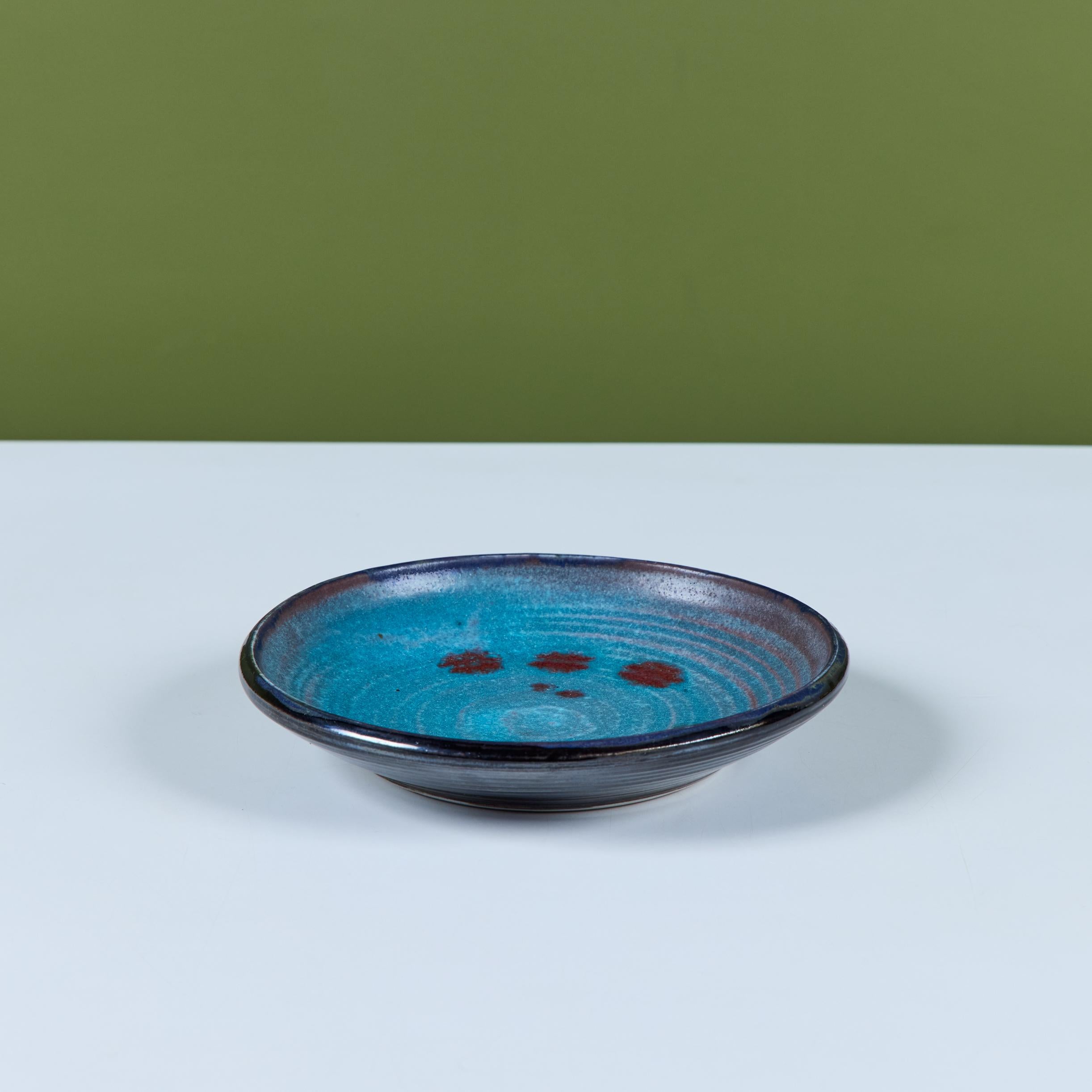 Fine XX secolo Piatto in ceramica Otto Heino in vendita