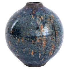 Vaso ovale in gres di Otto Heino