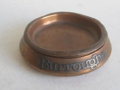 Otto Heintz Sterling on Bronze Burroughs Advertising Detroit Nesting Ashtray Set